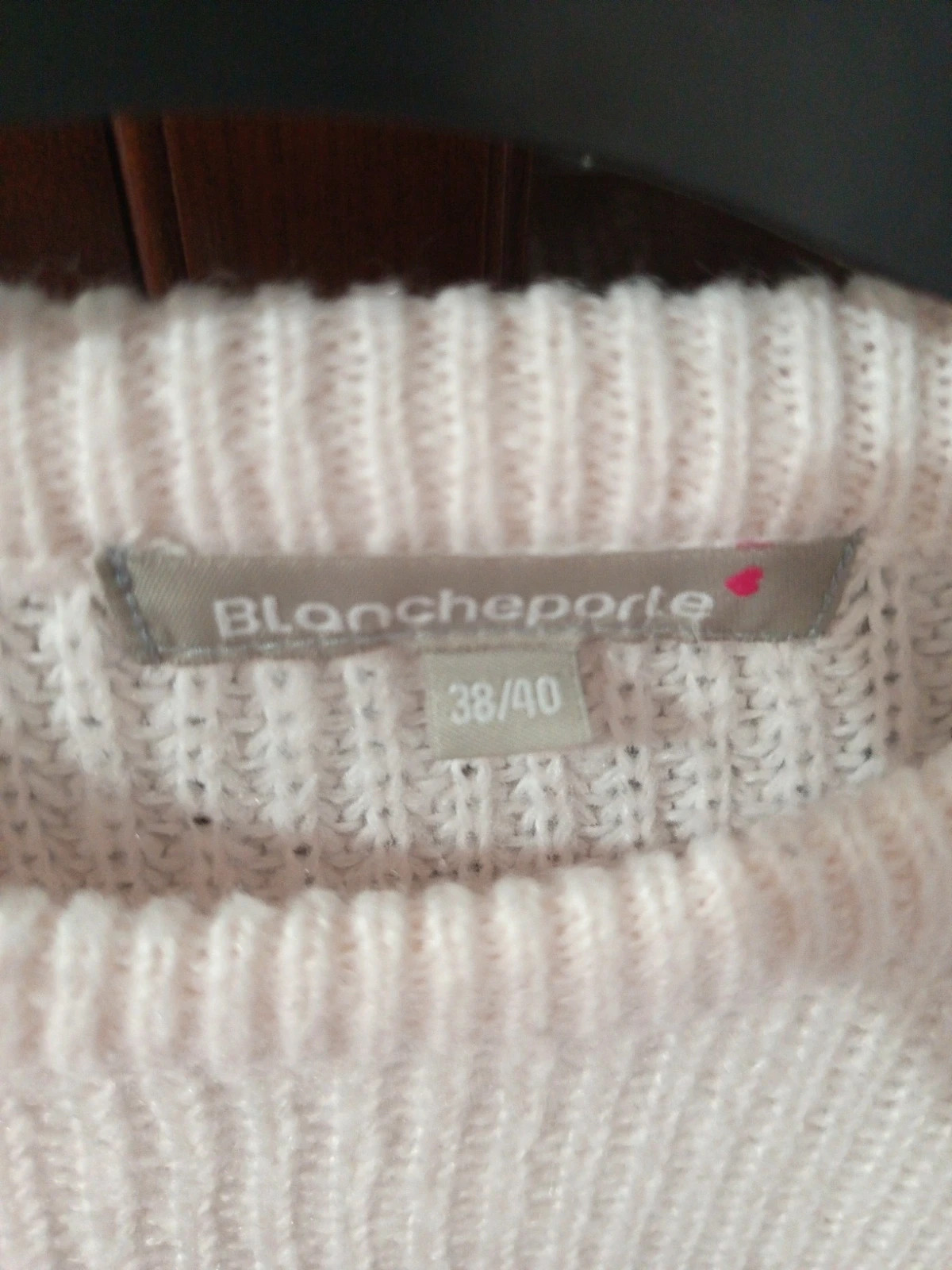 Pull en maille ajourée écru Blancheporte – Taille 38/40 (M) – Blancheporte – taille M / 38 / 10 2