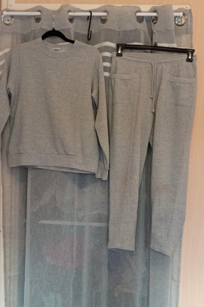 ensemble de jogging en molleton gris clair Blancheporte - Taille M (38/40)