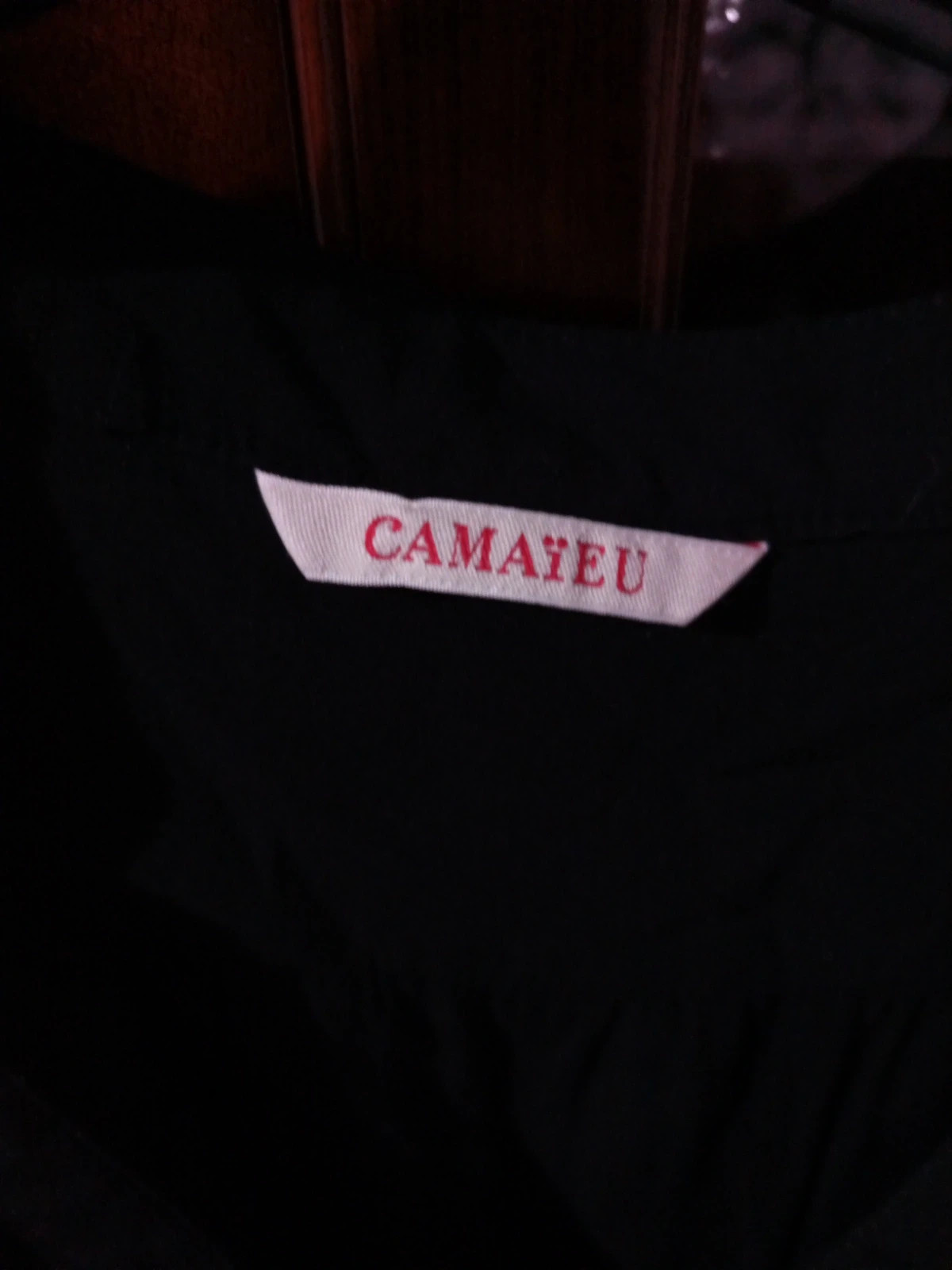 Blouse fluide noire détails dorés Camaïeu – Taille 42 (XL) – Camaïeu – taille XL / 42 / 14 3