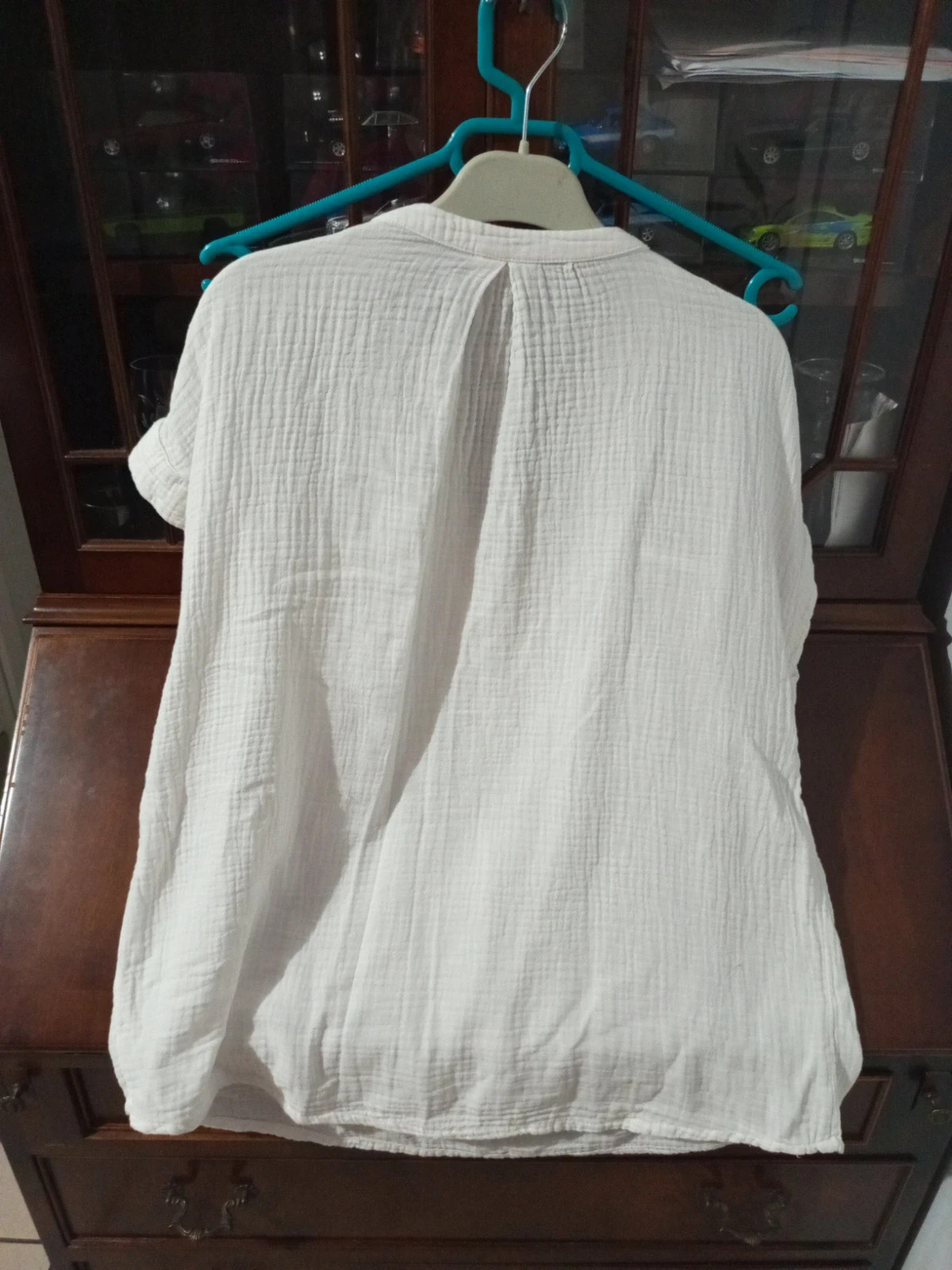 Blouse bohème en double gaze de coton blanche Kiabi – Taille S (34/36) – Kiabi – taille S / 36 / 8 3