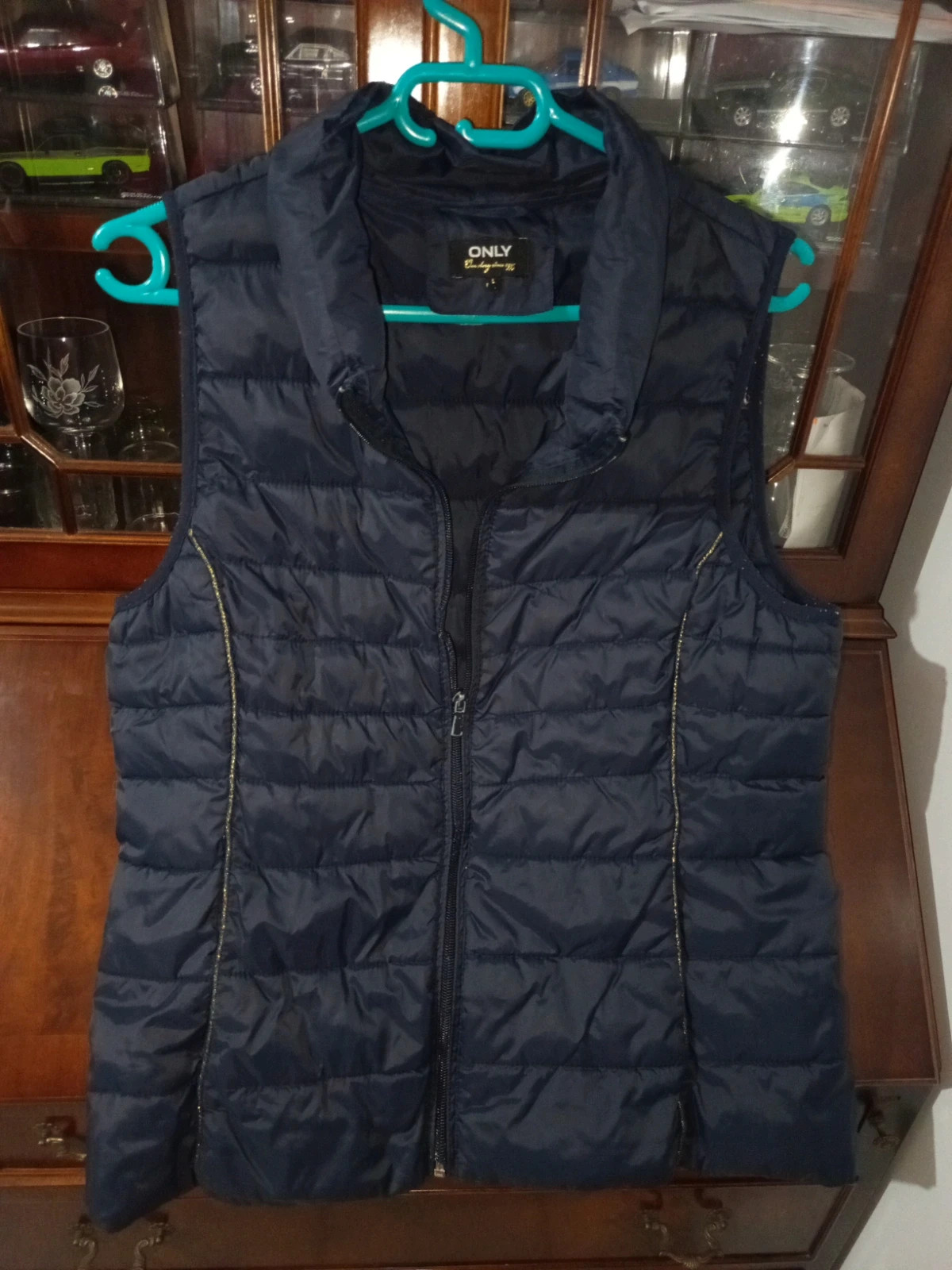 Doudoune sans manches ONLY Bleue - Taille L (Zip à changer