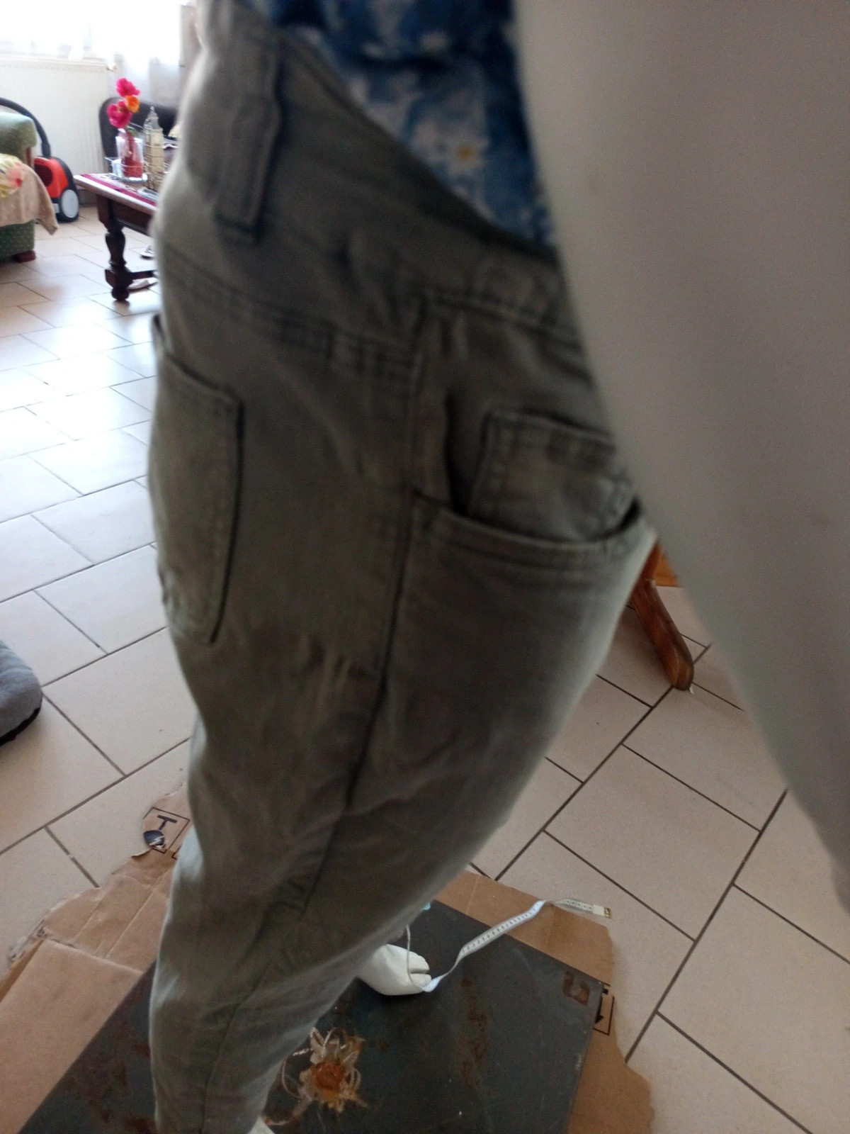 Pantalon stretch kaki clair Blancheporte – taille 42 L – coupe 7/8 – Blancheporte – taille L / 40 / 12 3