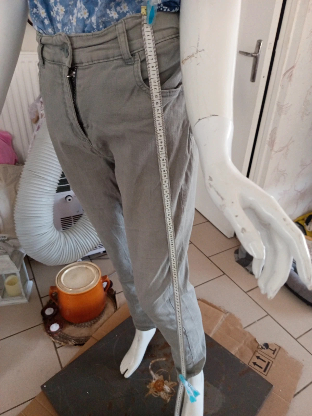 Pantalon stretch kaki clair Blancheporte – taille 42 L – coupe 7/8 – Blancheporte – taille L / 40 / 12 5