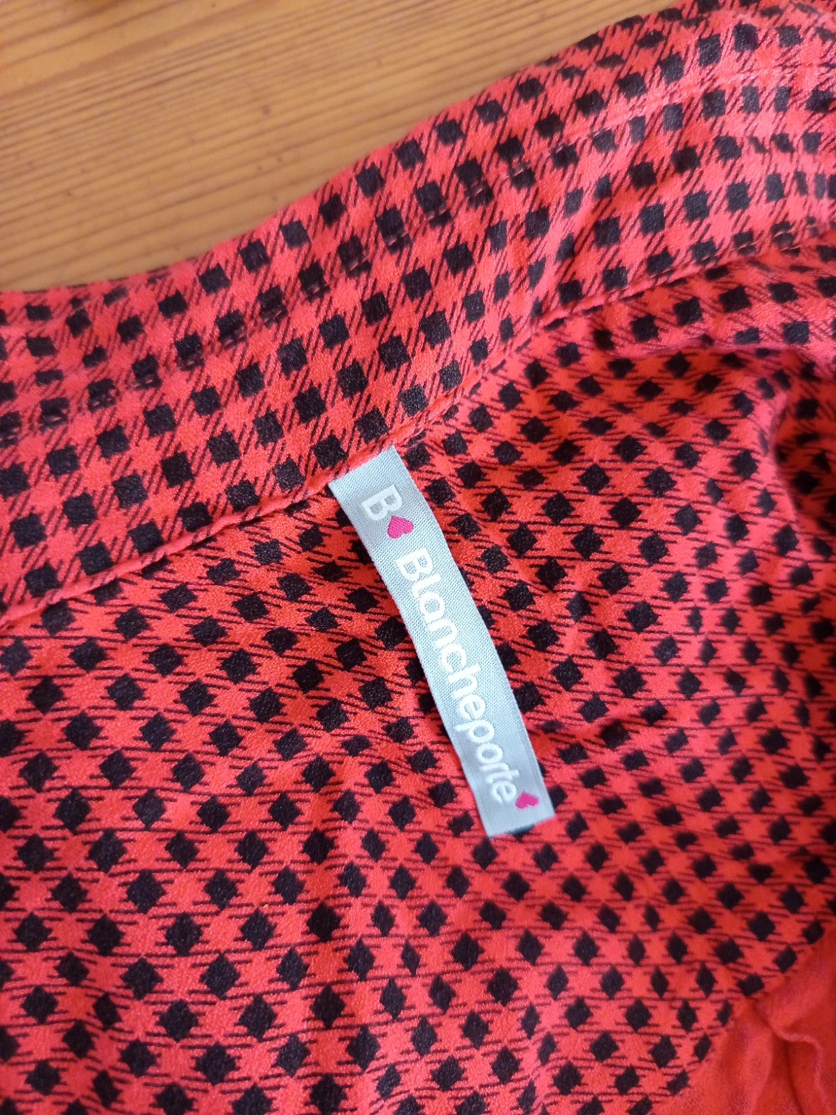 Chemise longue / Tunique à carreaux rouge et noir Blancheporte – Taille 40 (M) – Blancheporte – taille M / 38 / 10 5