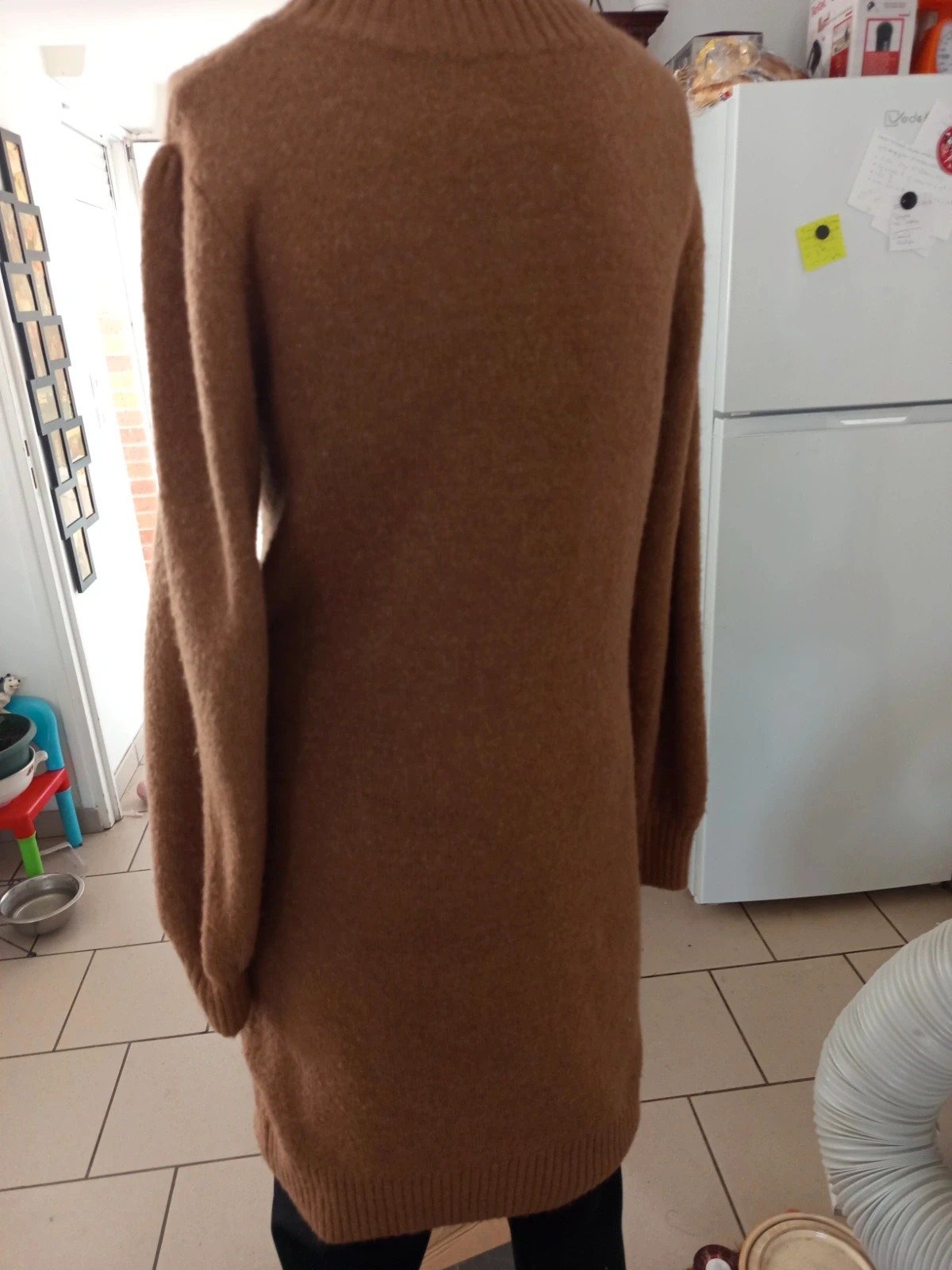Robe-pull en maille camel Pimkie – Taille 36 (S) – Pimkie – taille S / 36 / 8 4