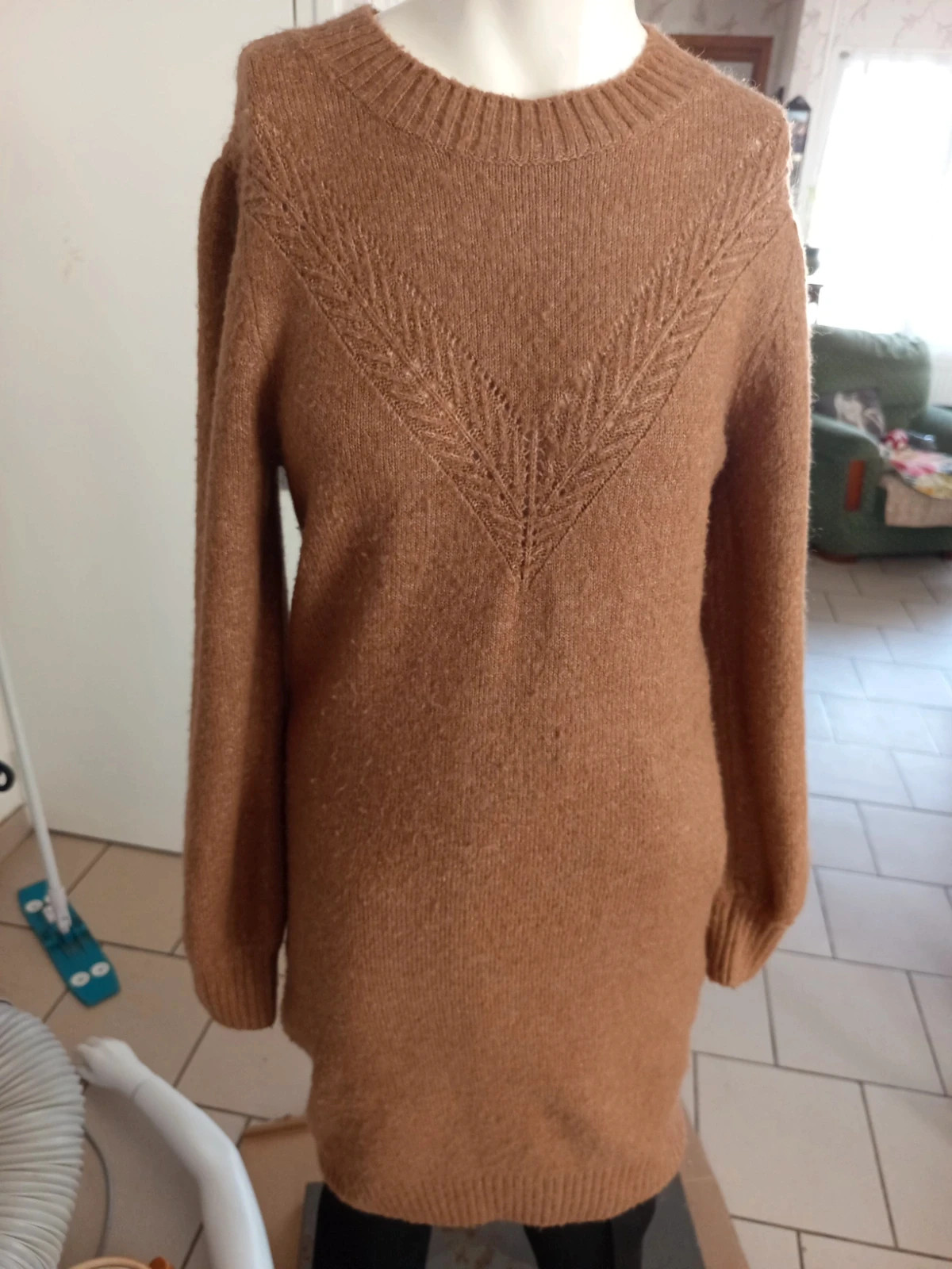 Robe-pull en maille camel Pimkie – Taille 36 (S) – Pimkie – taille S / 36 / 8 3