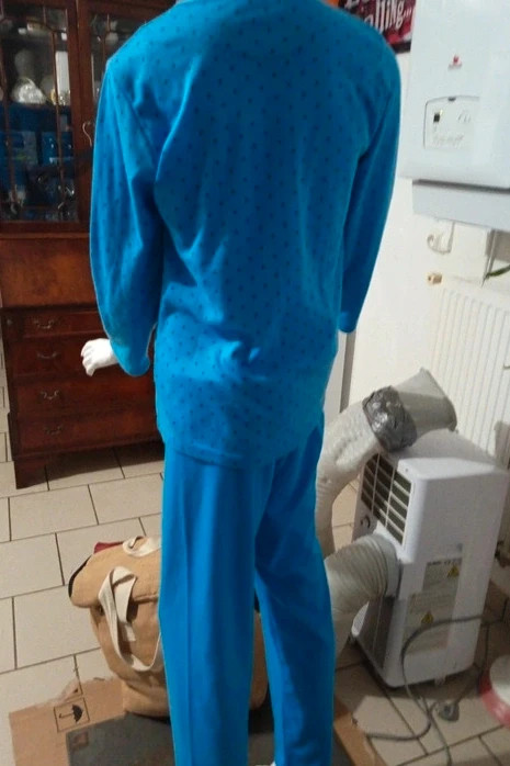 Ensemble pyjama bleu à pois marque Gira Sole – Taille M – Gira Sole – taille M / 38 / 10 3