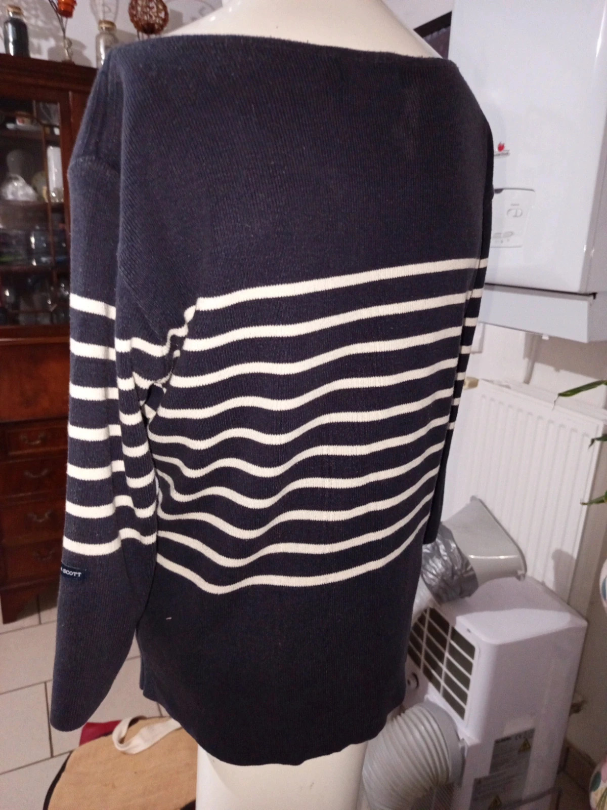Pull marinière bleu marine Laura Scott – Style Preppy avec broderies – Taille S (36) – Laura Scott – taille S / 36 / 8 4