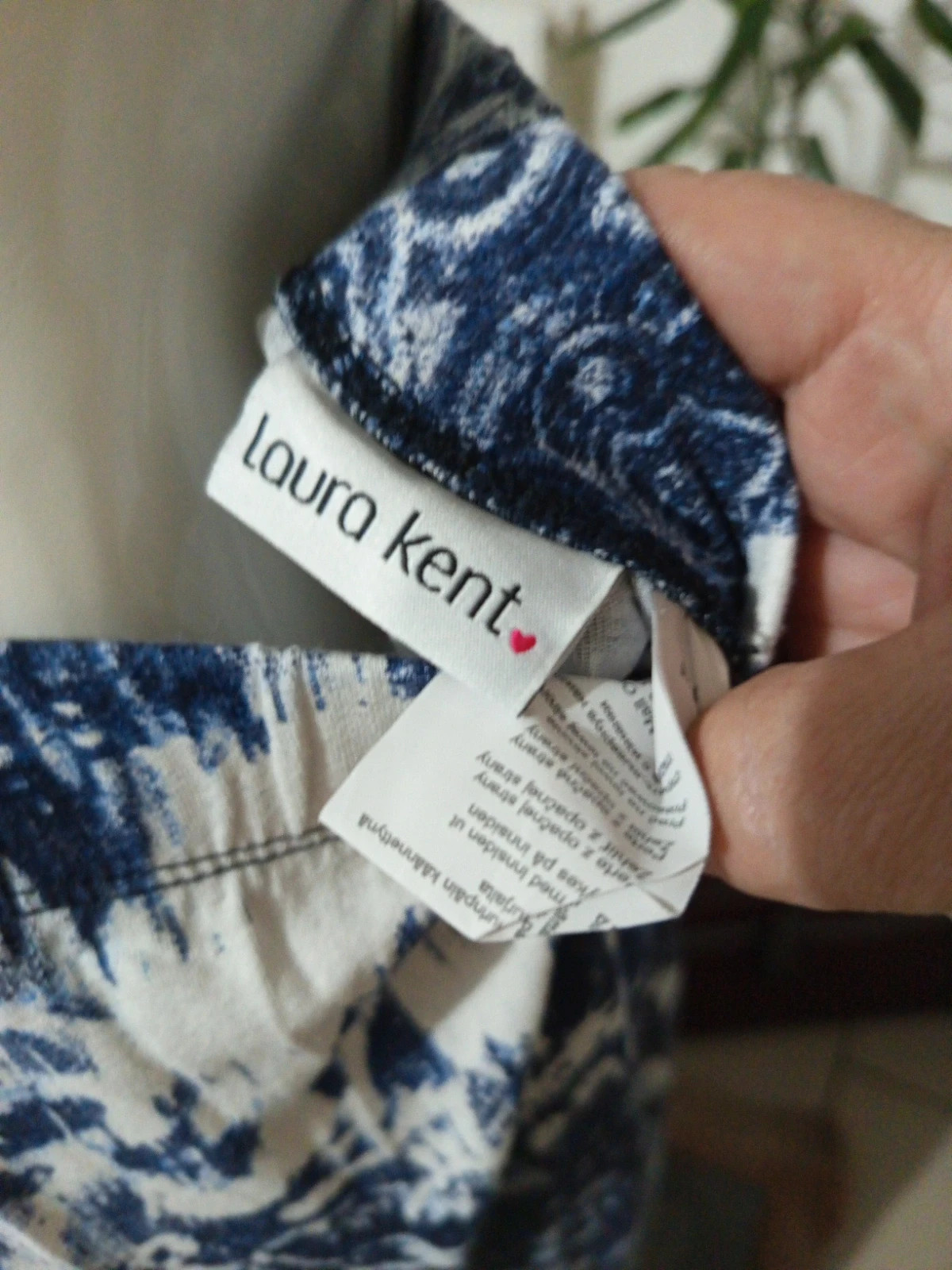 Jupe longue fluide bleue et blanche Laura Kent – Taille 42 (XL) – Laura Kent – taille XL / 42 / 14 5