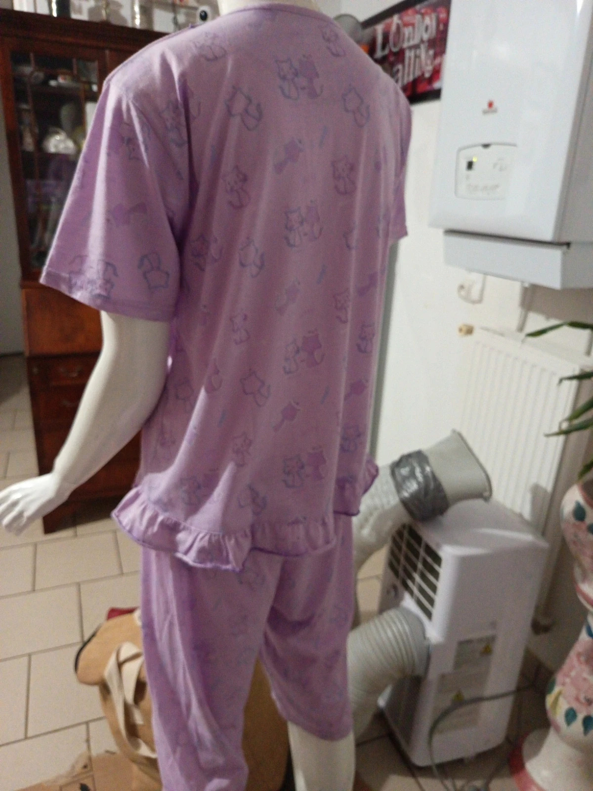 pyjama violet motif chats Tyzi – Taille M – TYZI – taille M / 38 / 10 2