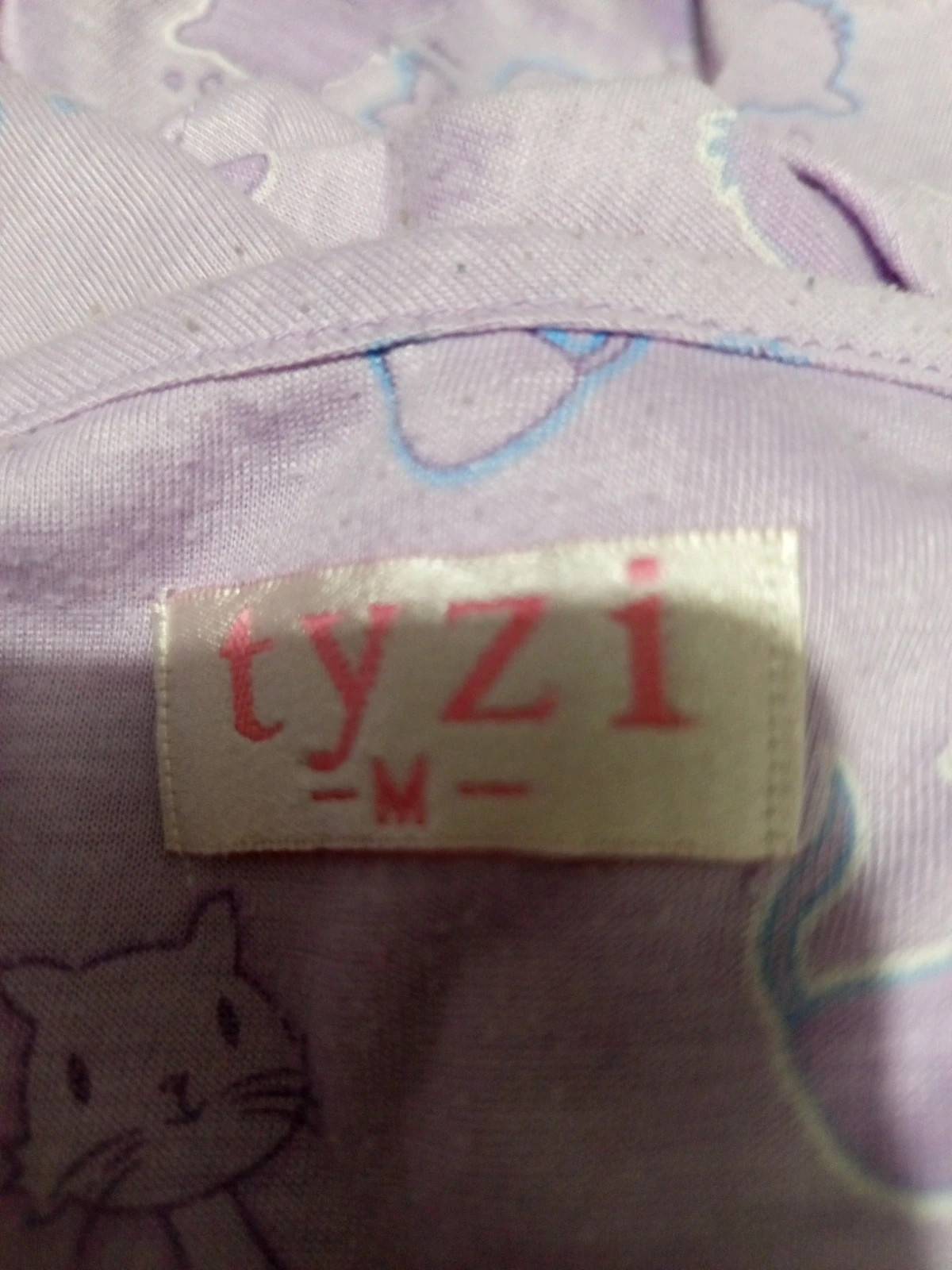 pyjama violet motif chats Tyzi – Taille M – TYZI – taille M / 38 / 10 4