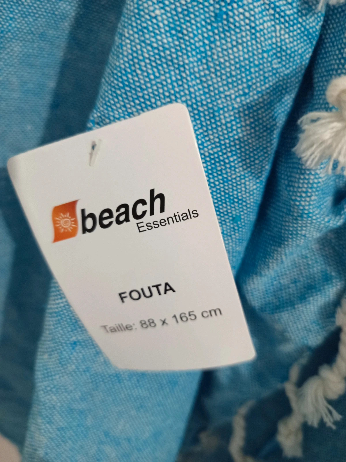 Fouta / Drap de plage bleu turquoise - Beach Essentials - Neuve avec étiquette – Essentials 2