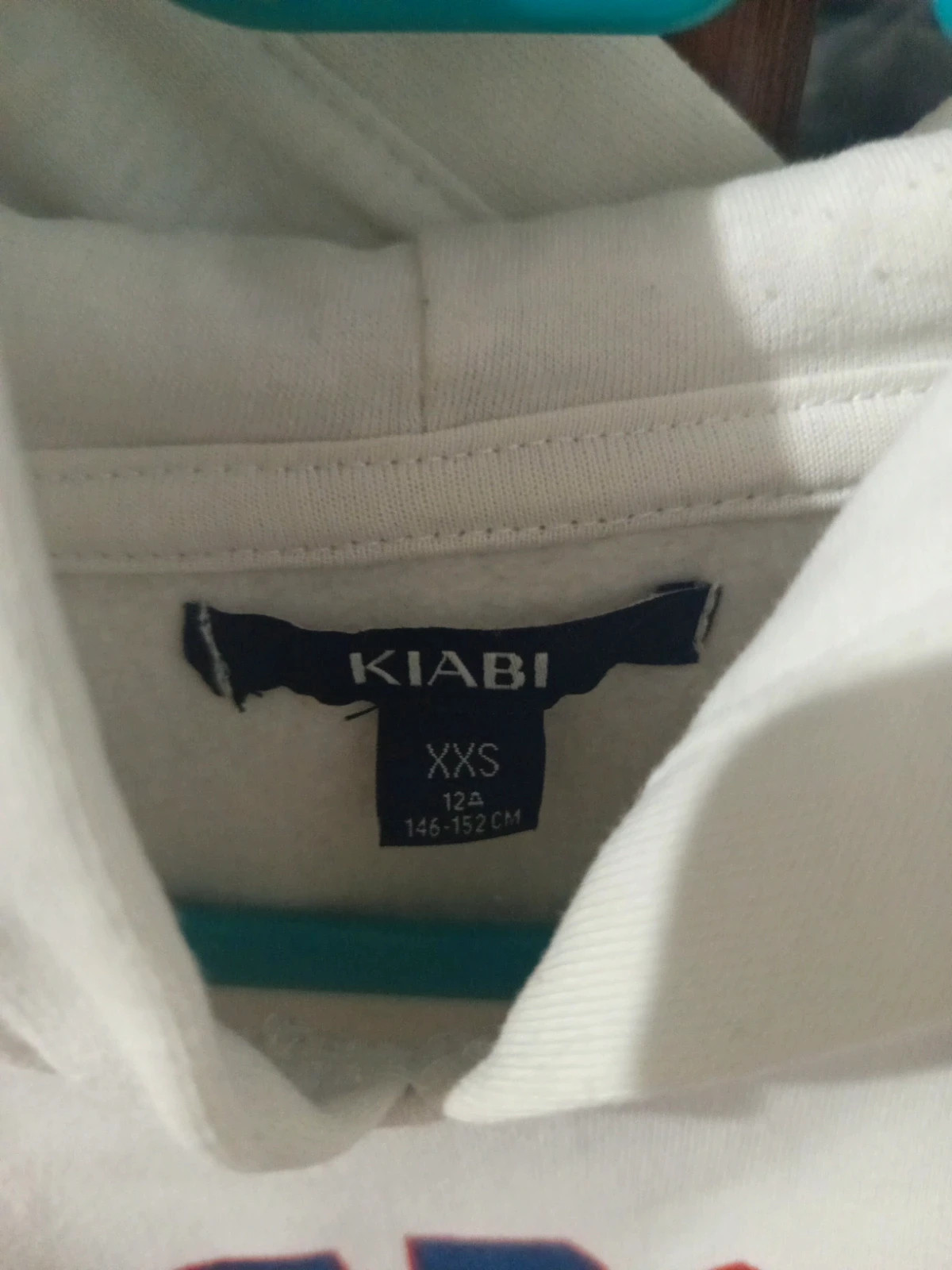 Sweat à capuche écru universitaire « Riverside » Kiabi 12 ans – Kiabi – taille 12 ans / 152 cm 4