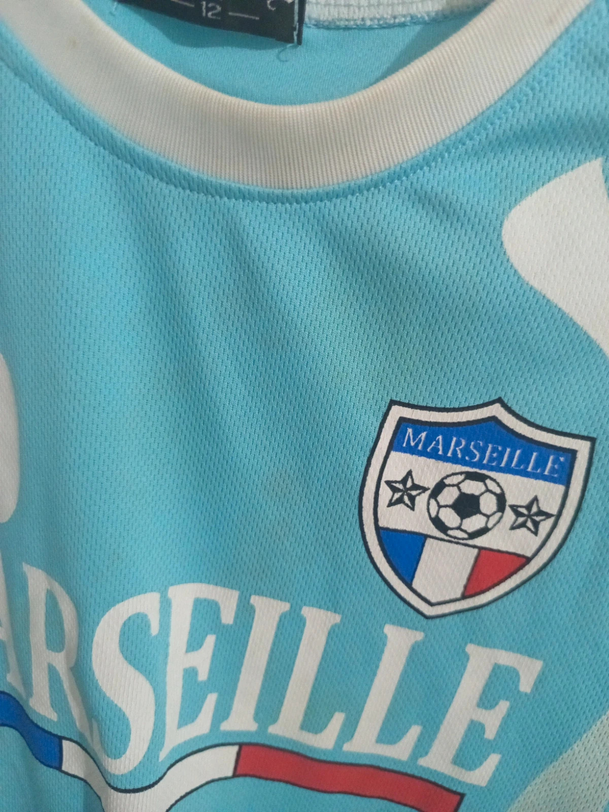 Maillot de foot Marseille n°10 enfant 12 ans – taille 12 ans / 152 cm 2