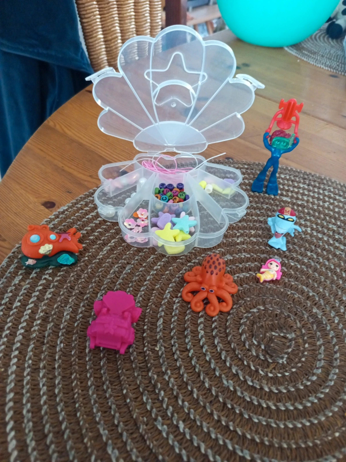 Lot créatif et figurines Océan / Mer - Boîte perles coquillage & Jouets – taille Taille unique