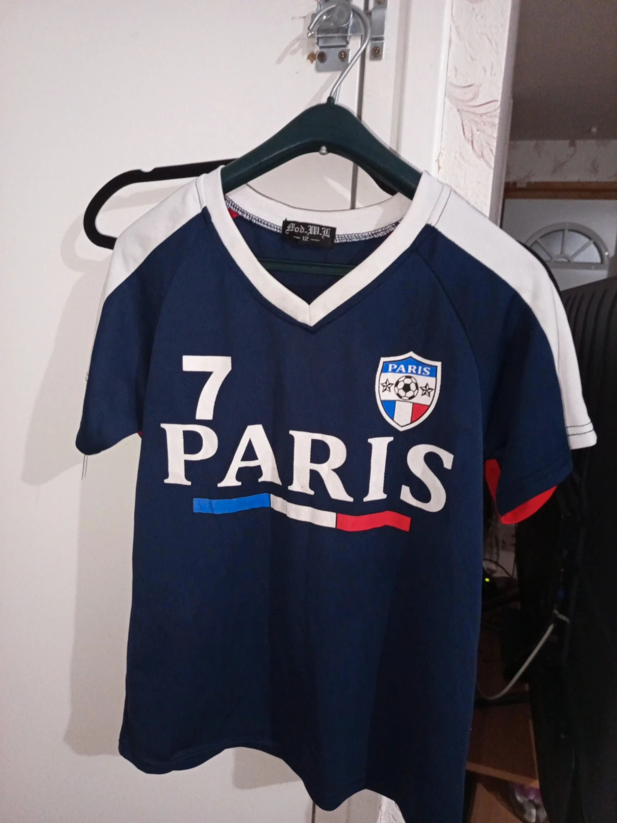 Maillot Paris Bleu Blanc Rouge Sport – 12 ans – Mod.m.j – taille 12 ans / 152 cm 2