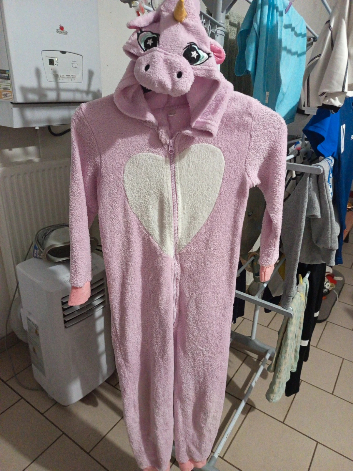 Combinaison pyjama licorne rose – 8 ans – Zeeman – taille 8 ans / 128 cm