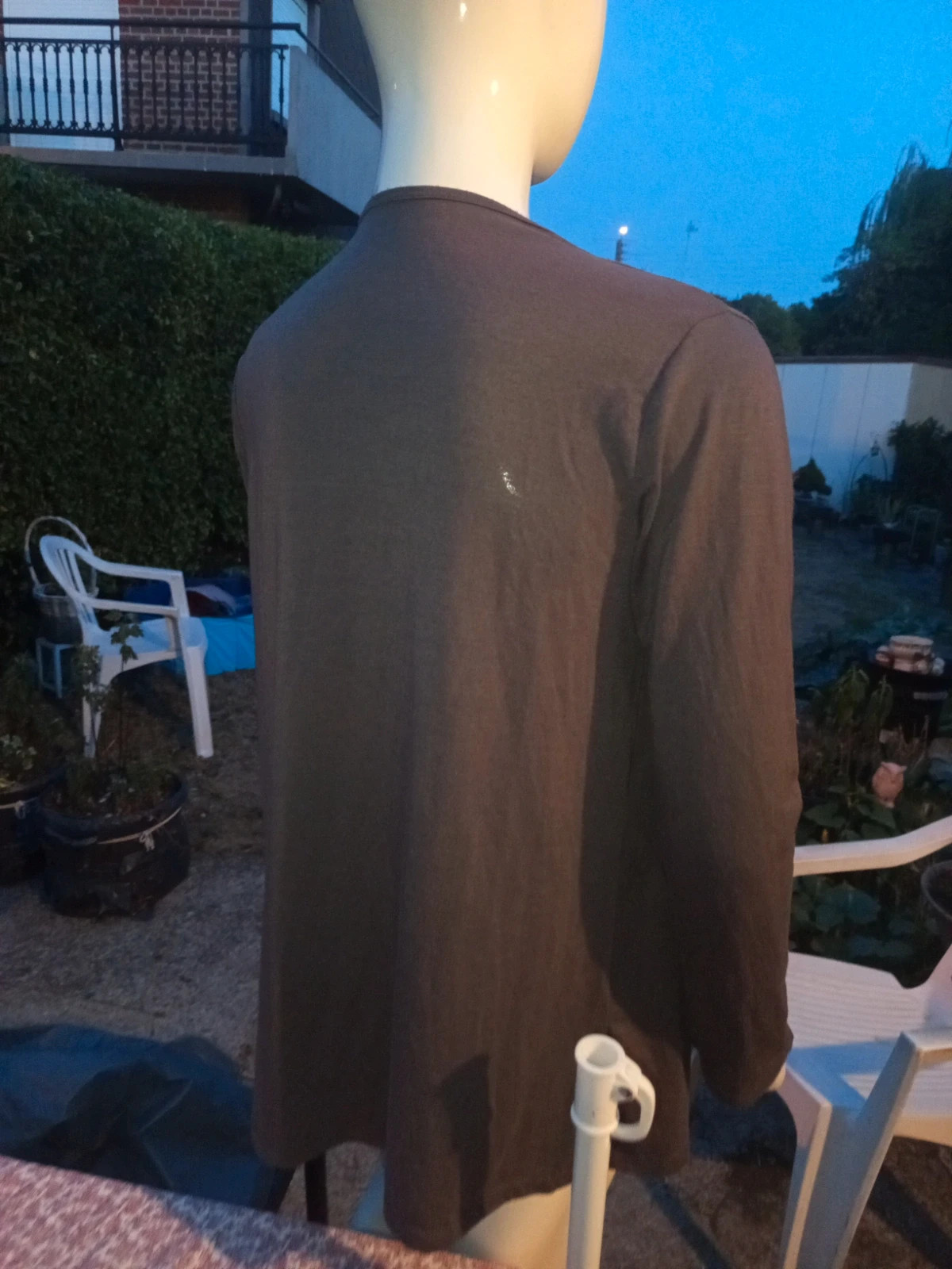 Gilet long fluide sans fermeture – sans marque – taille L / 40 / 12 4