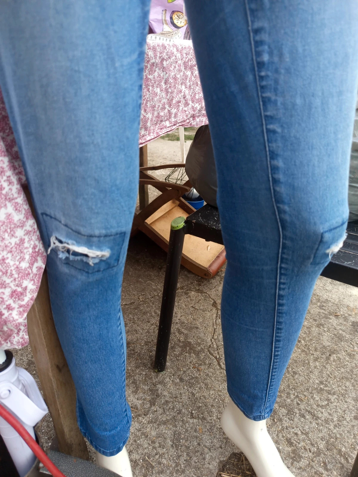 Jean skinny bleu taille haute troué Nice Girl 36 (S) – Nice Girl – taille S / 36 / 8 3