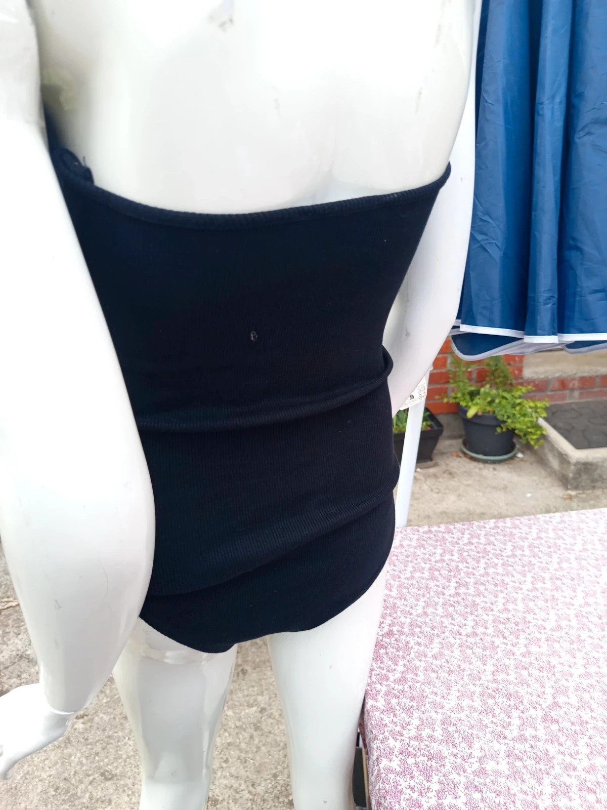 Body bustier noir côtelé Jennyfer – Jennifer – taille S / 36 / 8 3