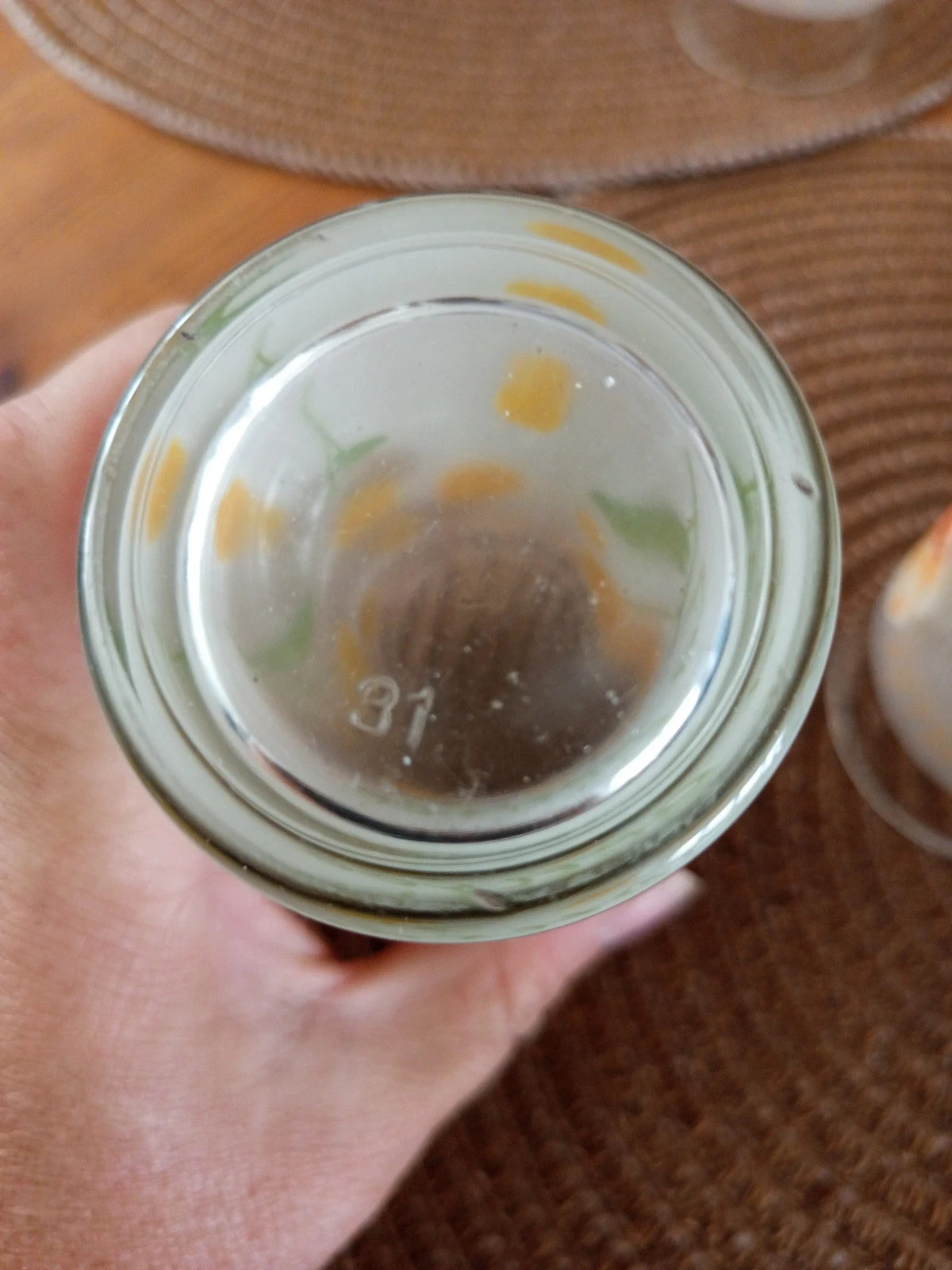 Vintage ( Lot de 5 verre) – la pensée 3