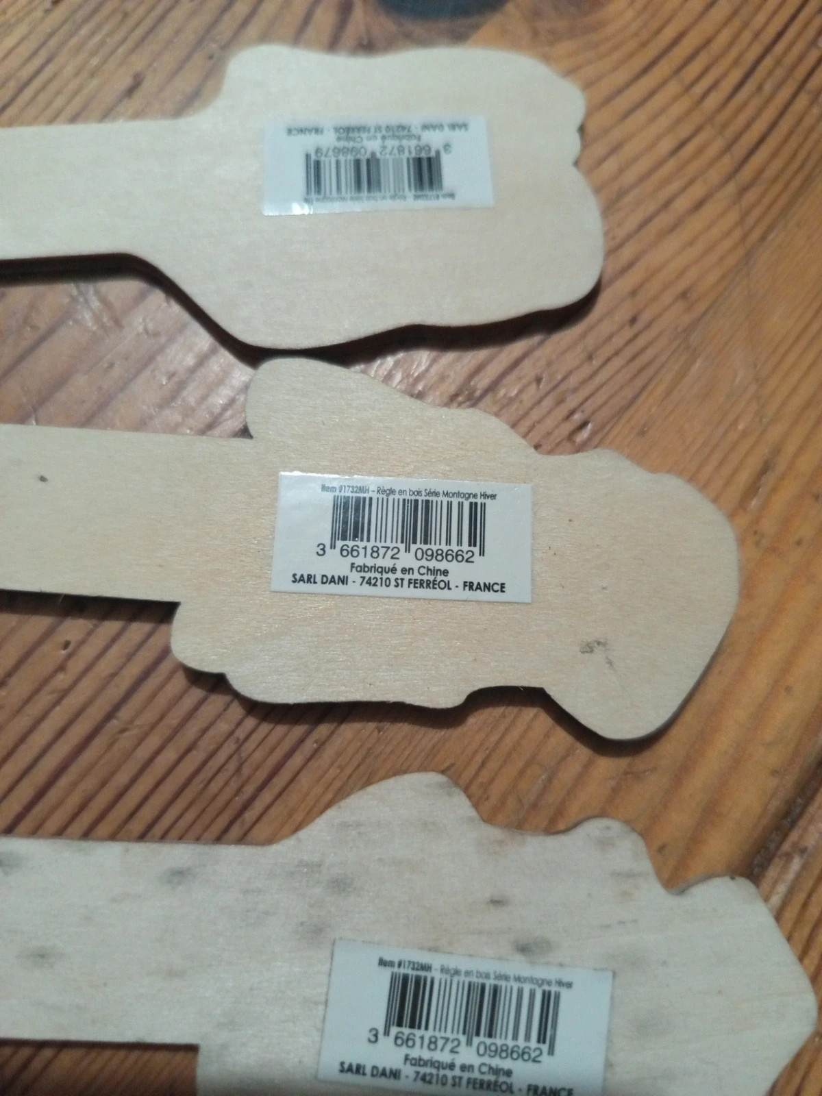 Dani (Lot de 3 règles en bois enfant 15 cm - Créations Dani) – DANI 5