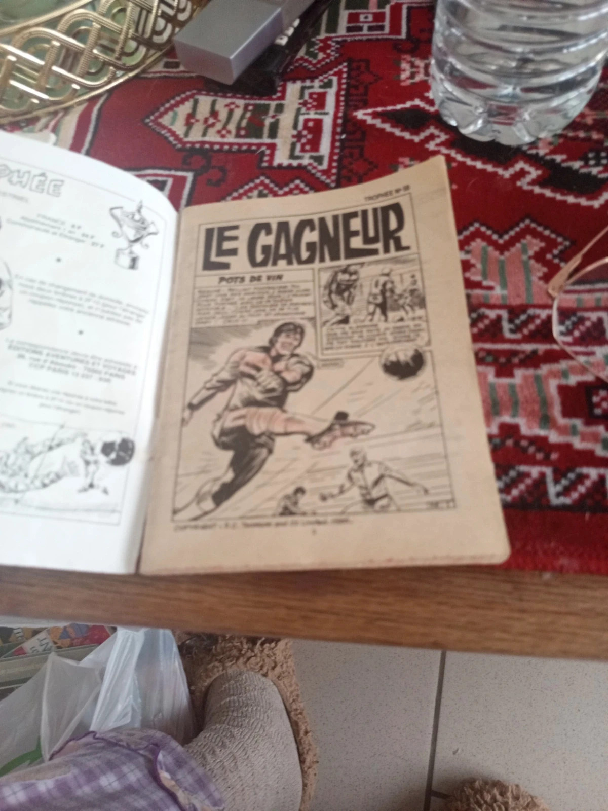 Livre vintage foot (Trophée n°58 du 05/1985 football BD) 3