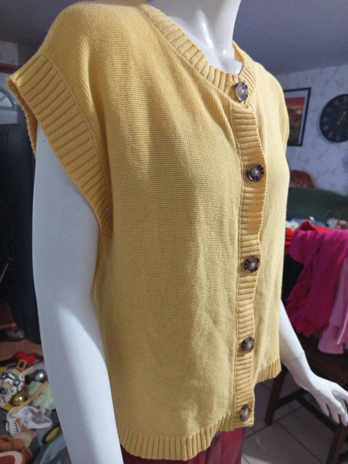 Gilet sans manches jaune moutarde Blancheporte – Taille L / 42 – Blancheporte – taille L / 40 / 12 3