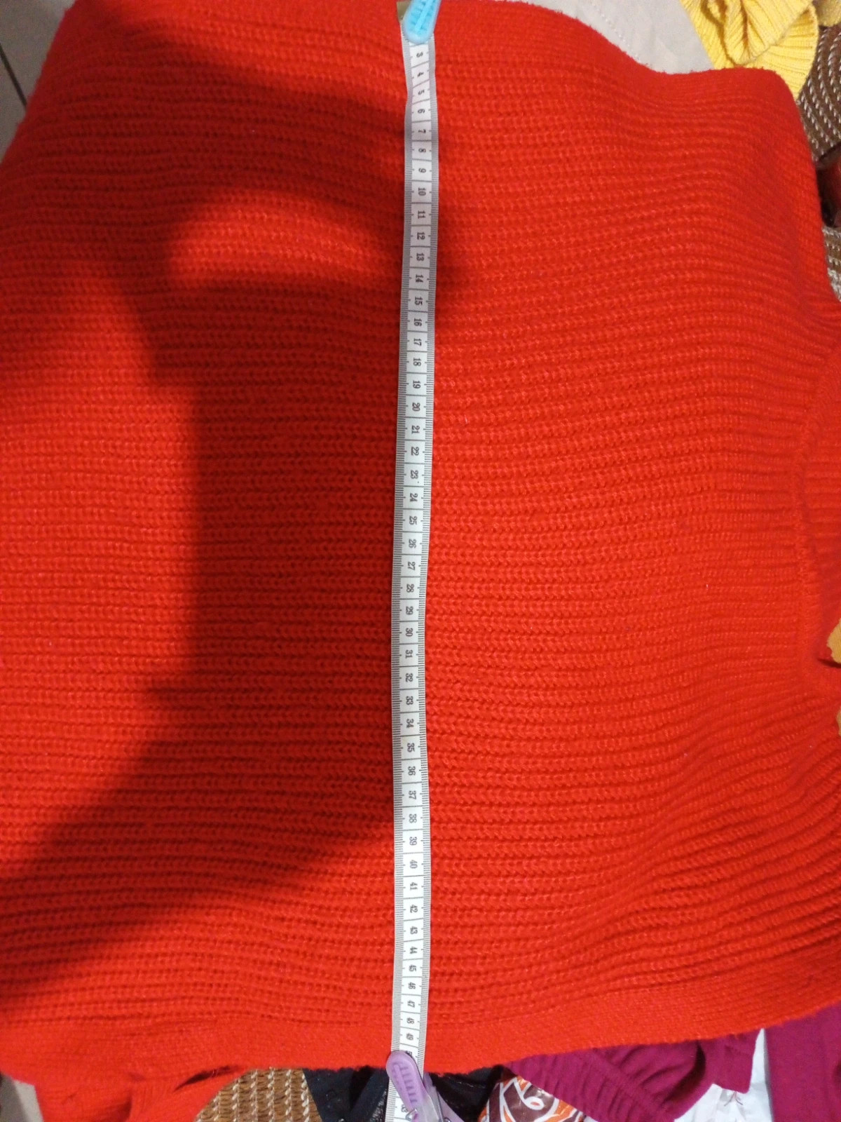 Pull sans manches en maille rouge Blancheporte (Taille L/XL) – Blancheporte – taille L / 40 / 12 5