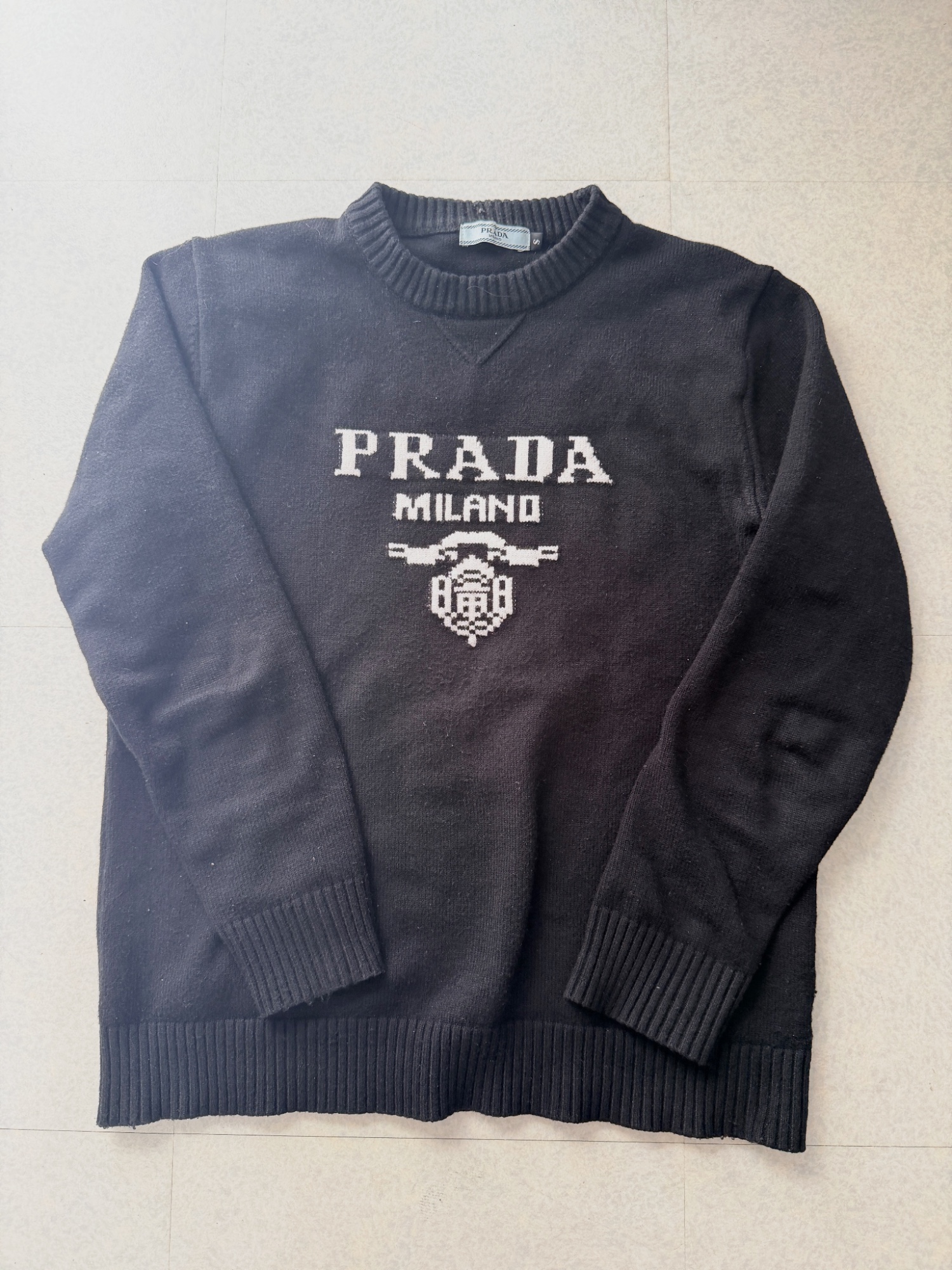 Pull Prada Milano noir homme – Taille S