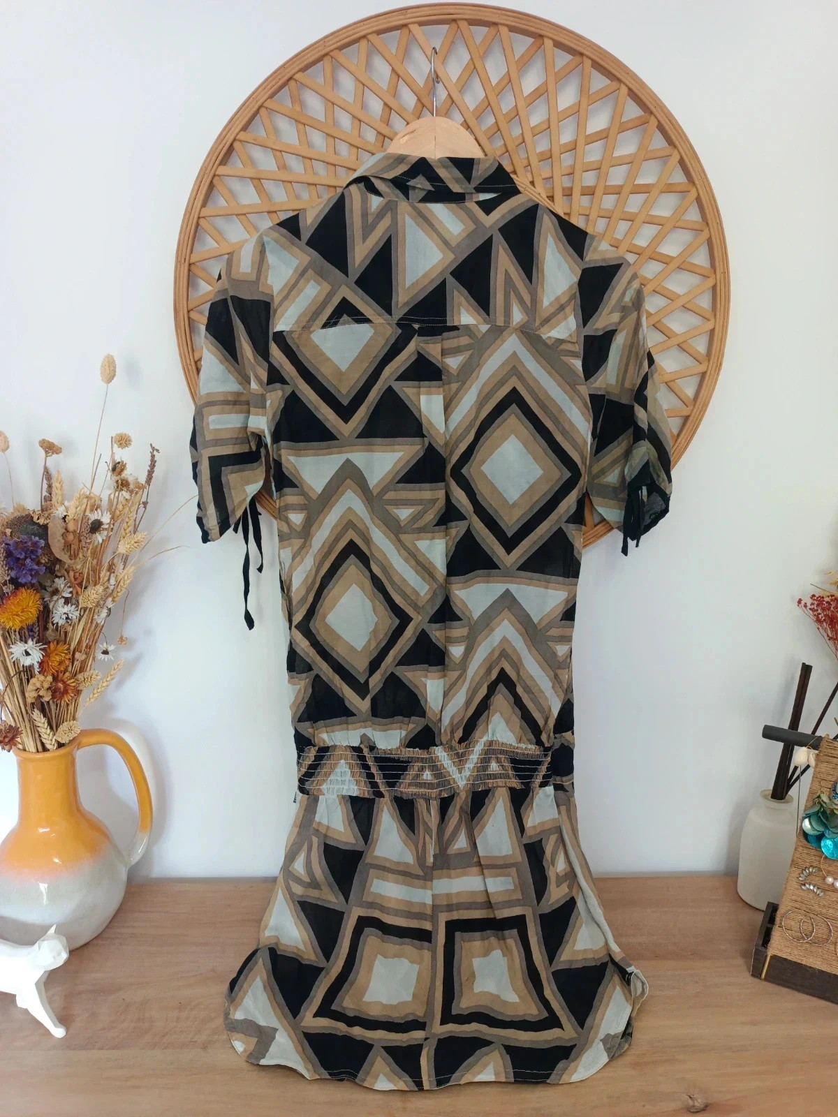 Vestido DEPT Geometric Print • Robe Géométrique • Abito Geometrico • Boho Chic Dress – Dept – taille S / 36 / 8 4