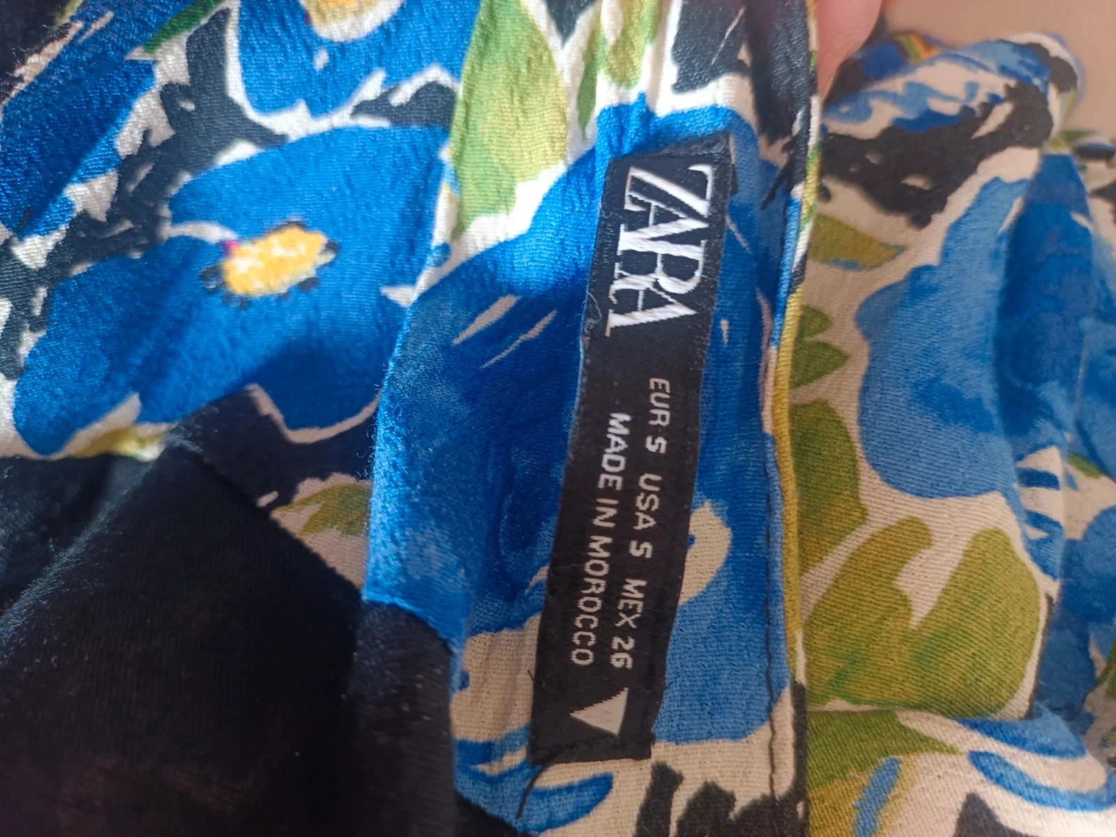 Zara top asimétrico floral espalda descubierta crop fiesta verano – Zara – taille S / 36 / 8 5