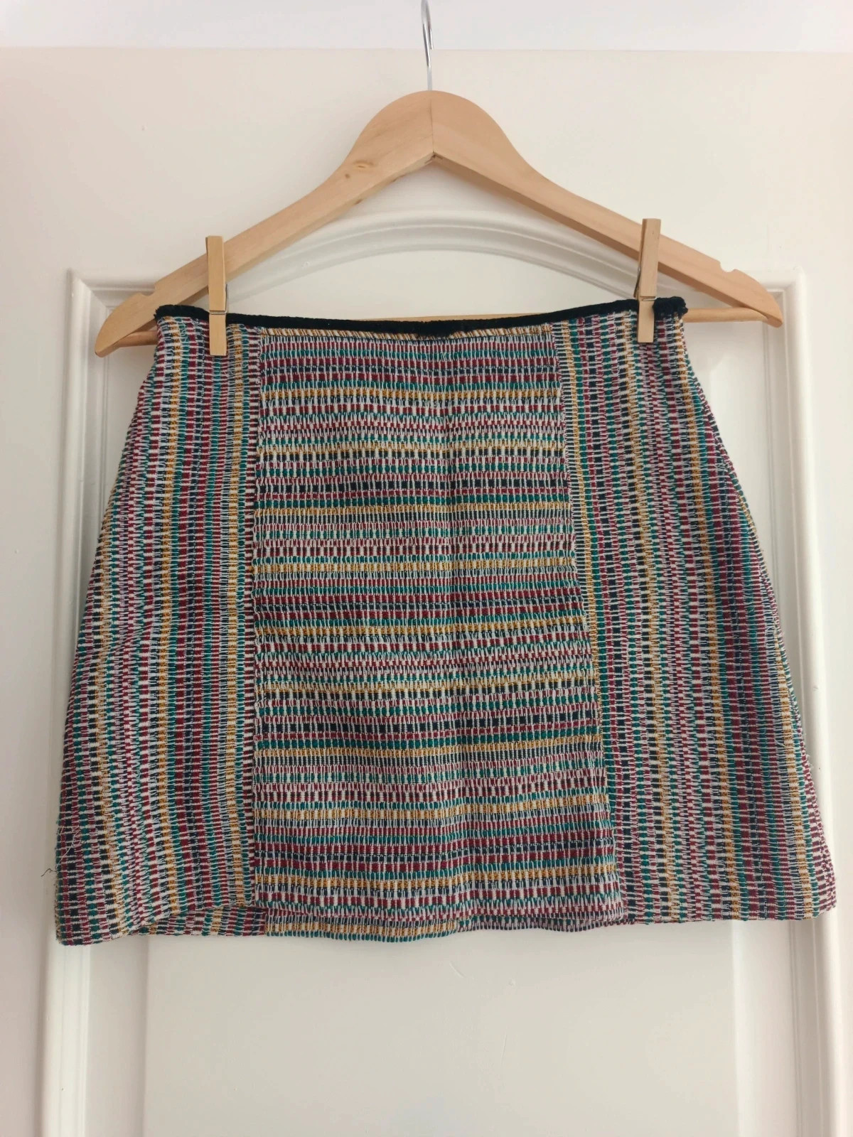 Falda mini multicolor T36 Mango casual boho elegante textura – Mango – taille S / 36 / 8 3