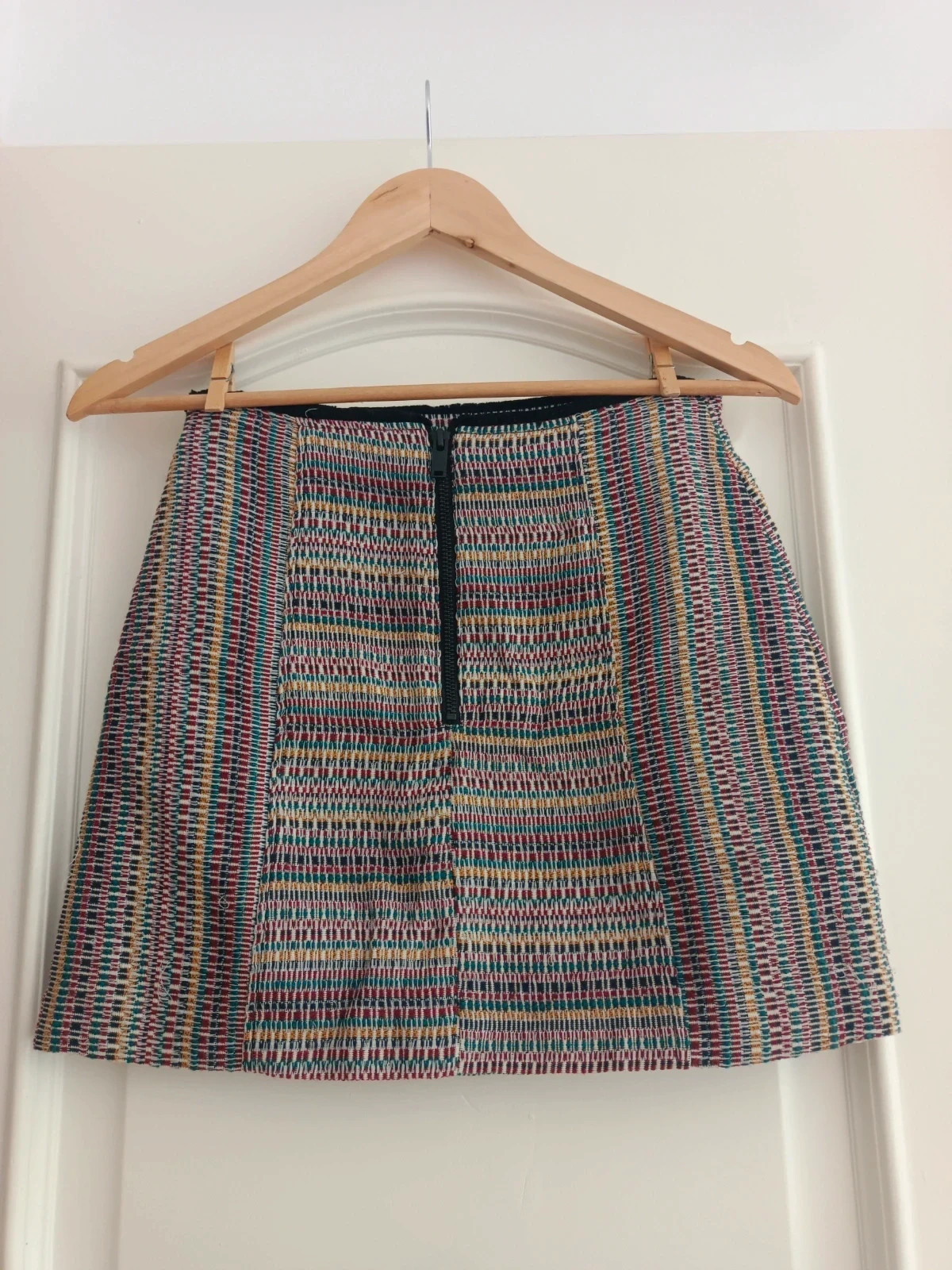Falda mini multicolor T36 Mango casual boho elegante textura – Mango – taille S / 36 / 8 4
