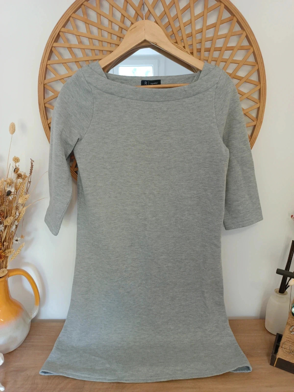 Vestido Sudadera Gris – Cozy Dress Soft Inside – Essentiel – taille S / 36 / 8 2