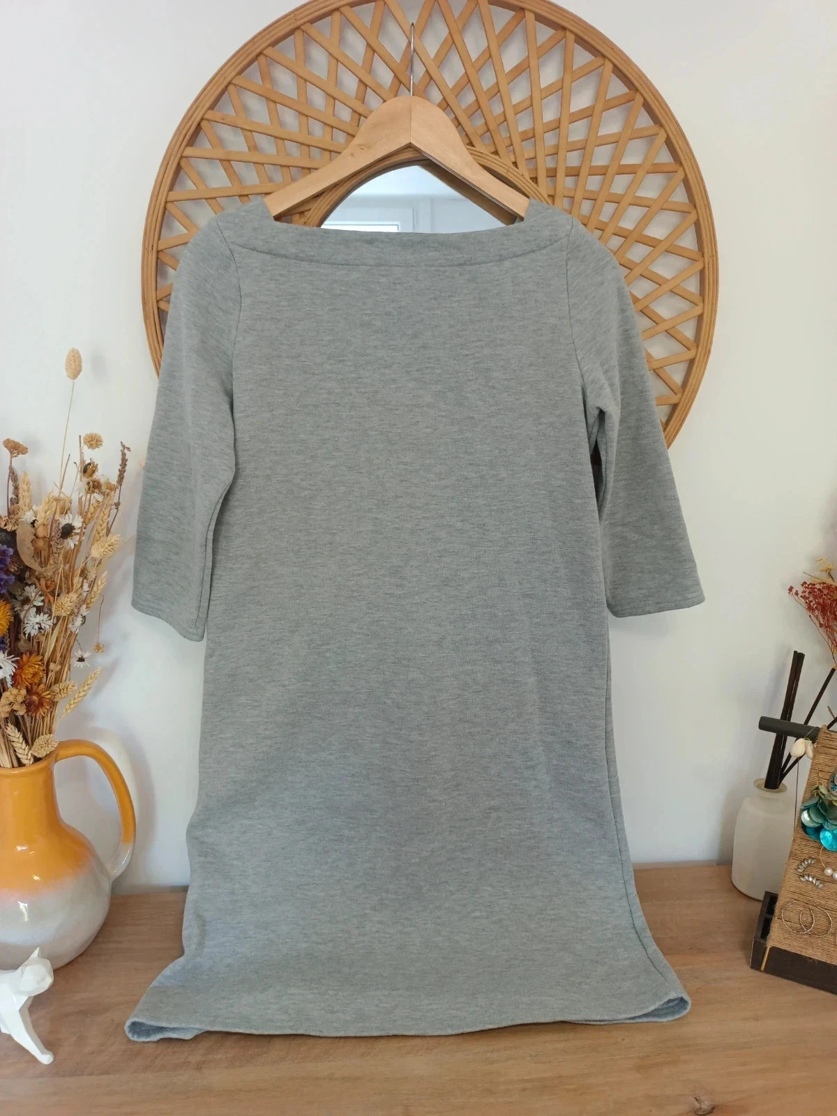 Vestido Sudadera Gris – Cozy Dress Soft Inside – Essentiel – taille S / 36 / 8 4