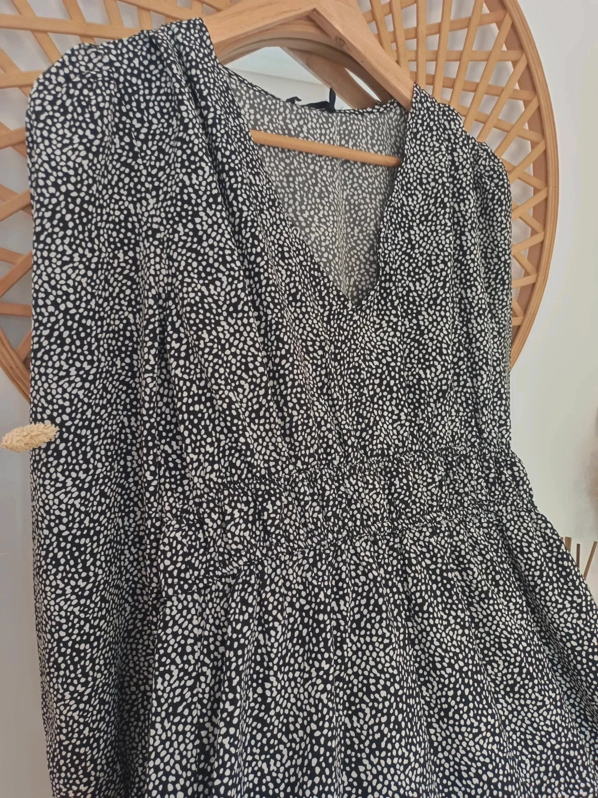 Vestido largo negro con motas blancas Talla M, nuevo con etiqueta, precio original 54,99€ – wantit – taille M / 38 / 10 4