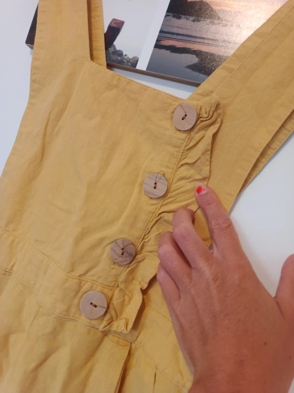 Zara Basic peto culotte XS S mostaza mustard salopette dungarees femme mujer yellow – Zara Basic – taille XS / 34 / 6 3