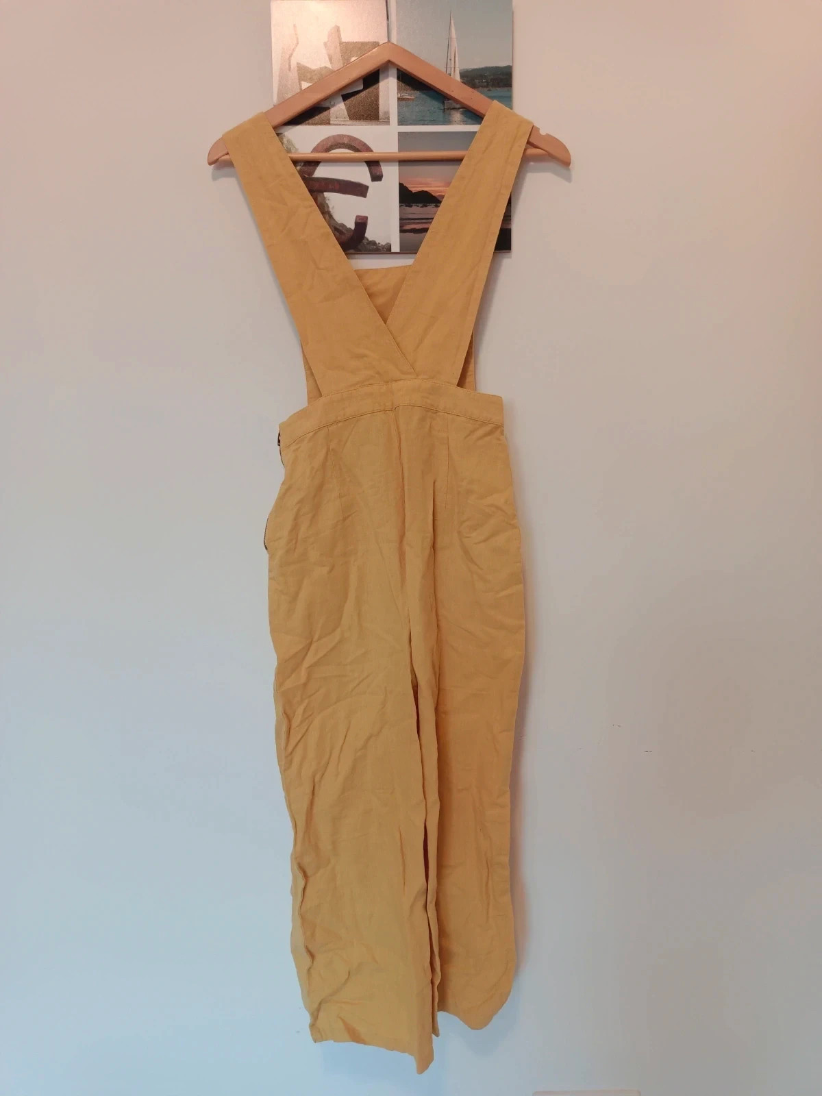 Zara Basic peto culotte XS S mostaza mustard salopette dungarees femme mujer yellow – Zara Basic – taille XS / 34 / 6 5
