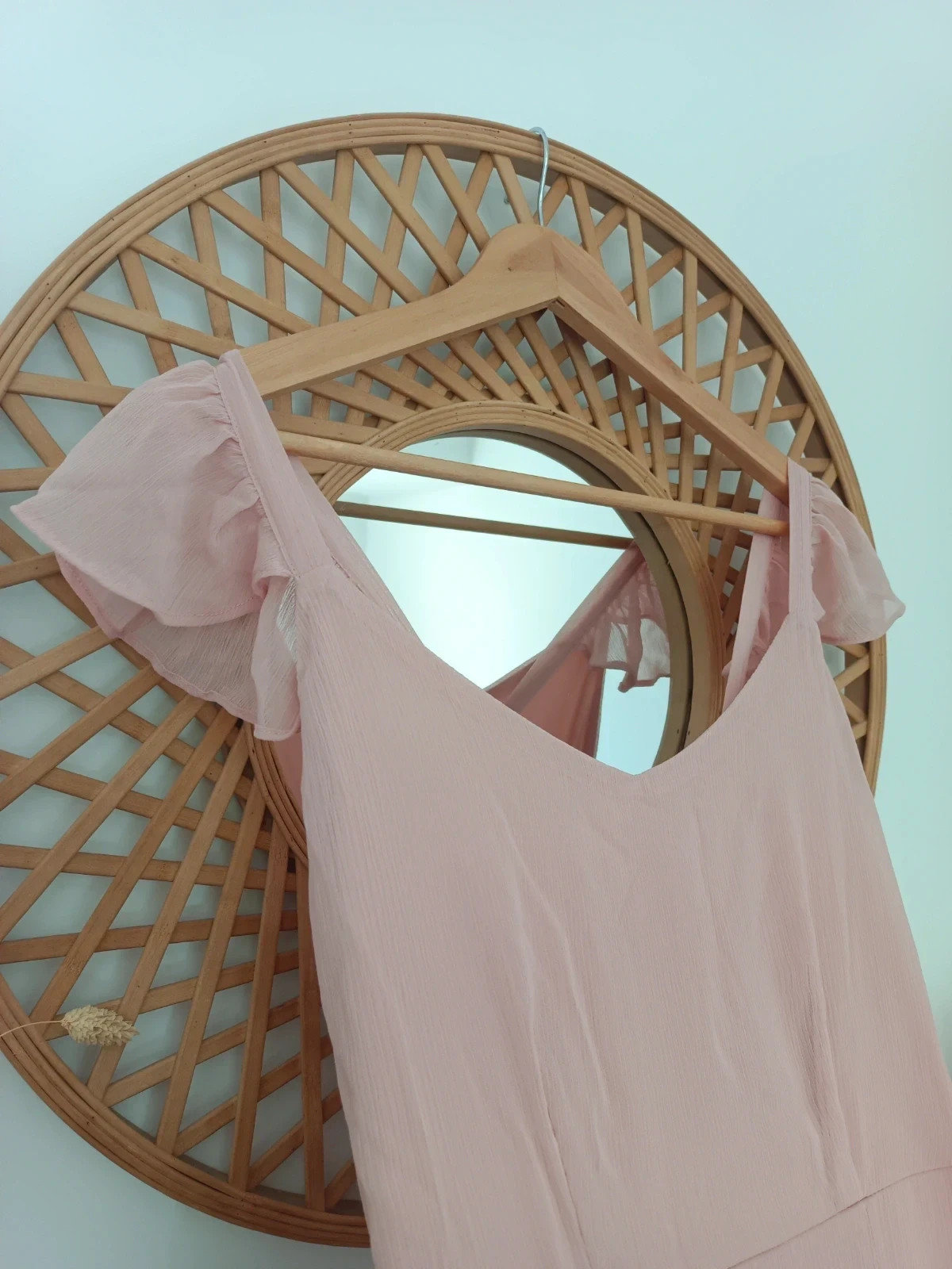 Vestido largo Pale Mauve Maxi Dress Rosa Palo Open Back Robe Longue Romantic Fiesta Boda Invitada – Vila – taille M / 38 / 10 4