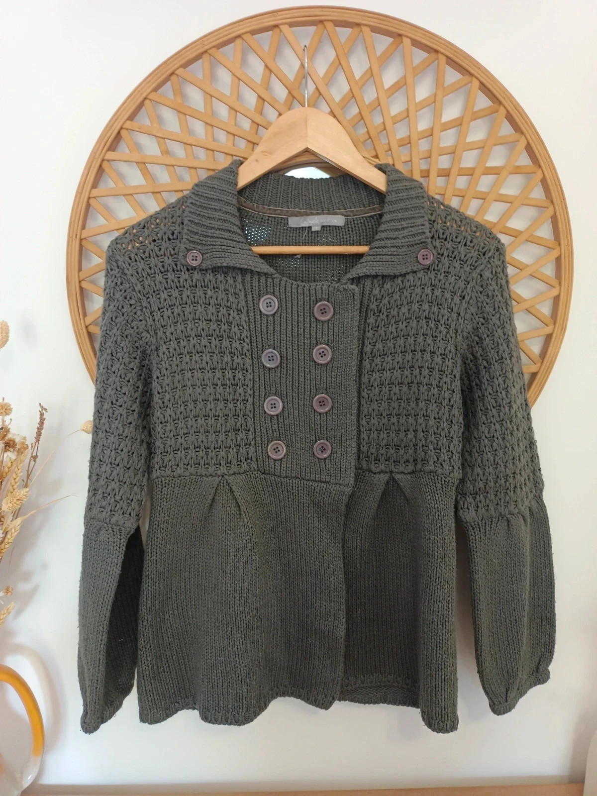 Chaqueta Punto Gris – Knit Cardigan Chic Vintage Style – Lafayette – taille S / 36 / 8 2