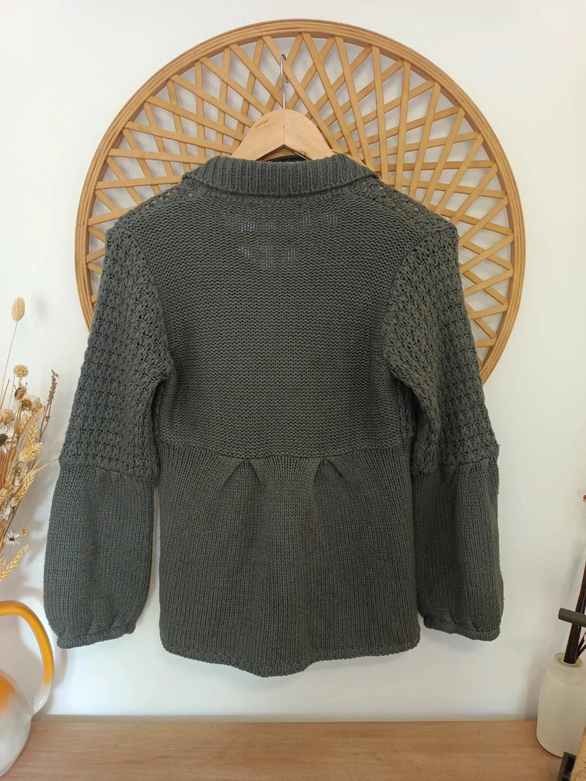 Chaqueta Punto Gris – Knit Cardigan Chic Vintage Style – Lafayette – taille S / 36 / 8 4