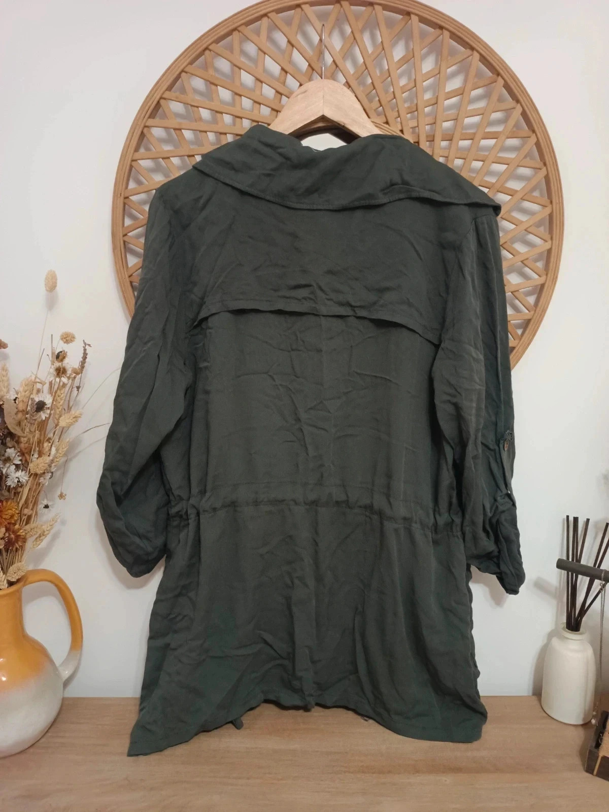 Naëlle grey tencel parka jacket / chaqueta gris ligera mujer 100% tencel M – Naëlle – taille M / 38 / 10 3