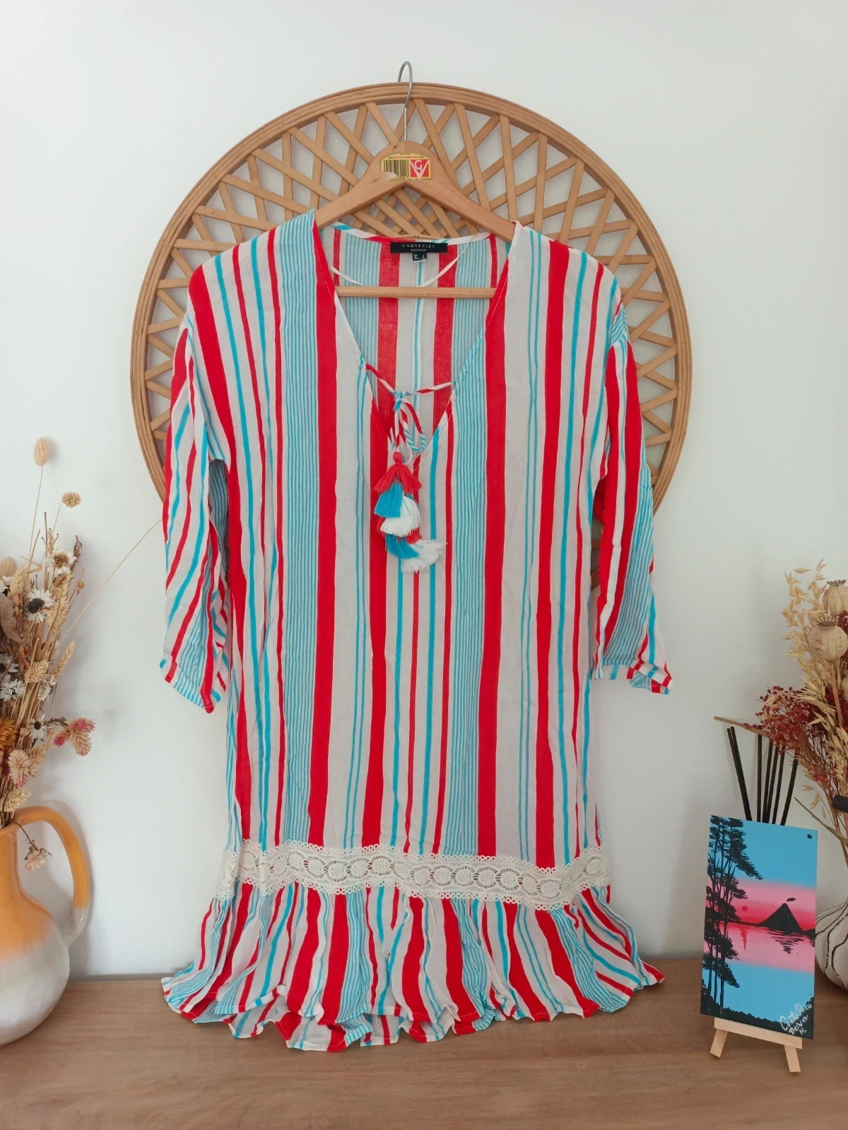 Vestido/Túnica playera Cortefiel Beachwear – Talla S – Cortefiel – taille S / 36 / 8