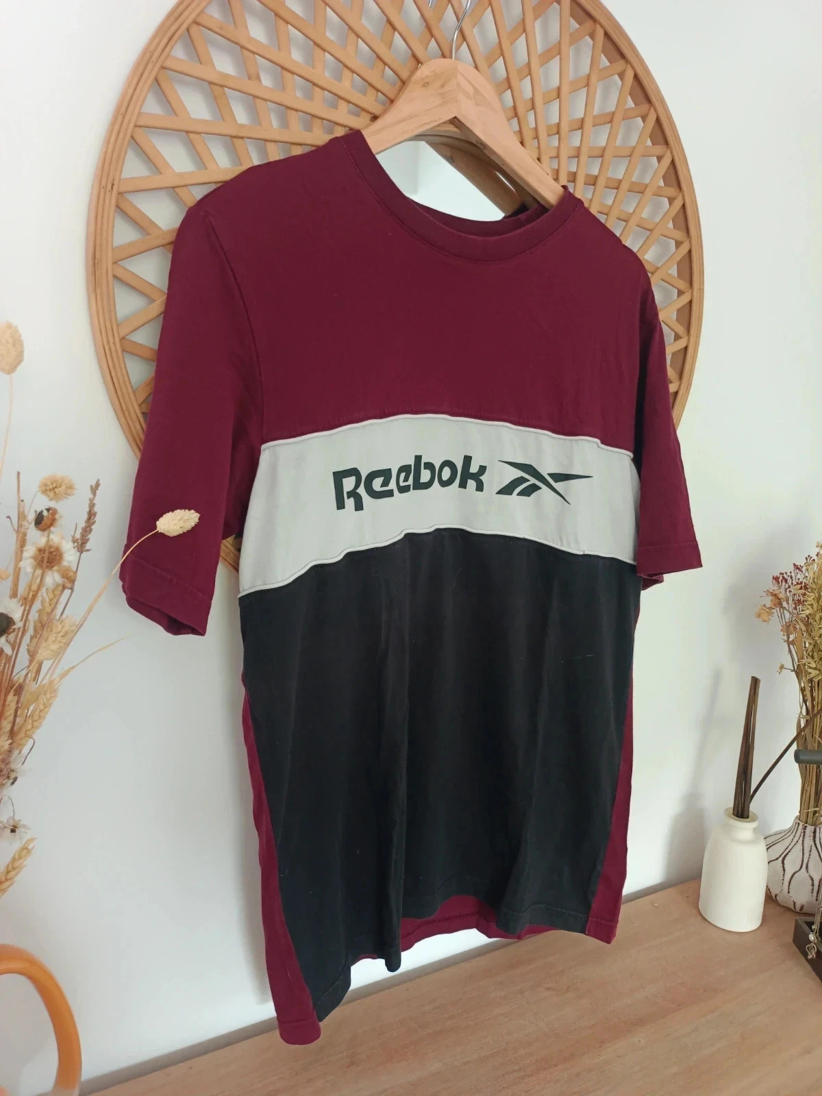 Camiseta Reebok con diseño de bloques de color, talla S – Reebok – taille S 3