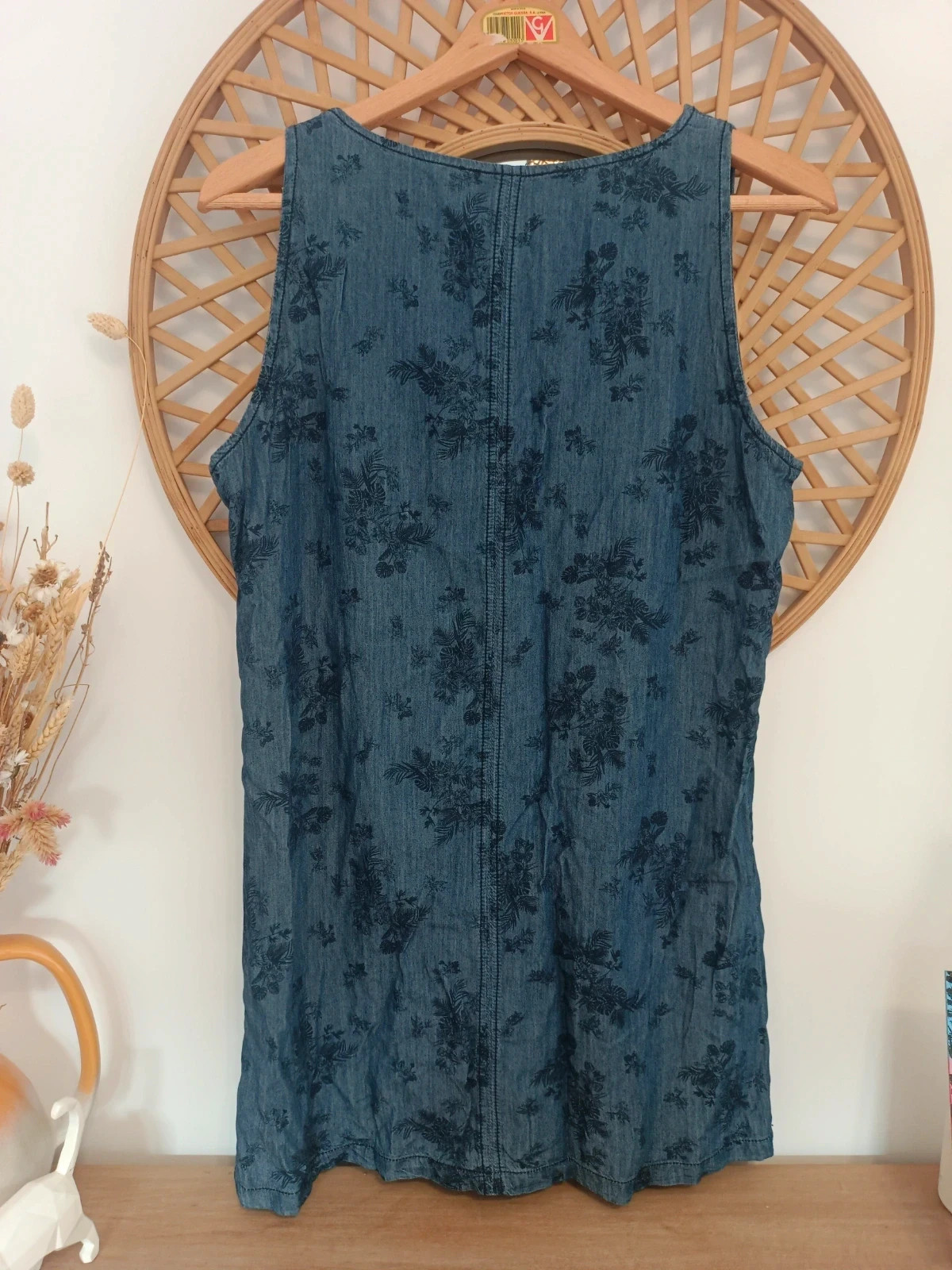 Vestido vaquero Bellfield S denim floral Tencel algodón bolsillos casual boho – Bellfield – taille S / 36 / 8 4