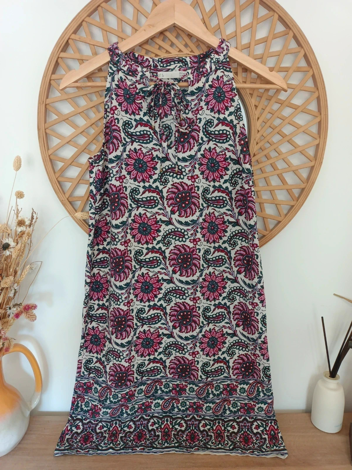 Robe bohème floral paisley boho dress Sfera casual summer vestido hippie chic – Sfera – taille S / 36 / 8 2