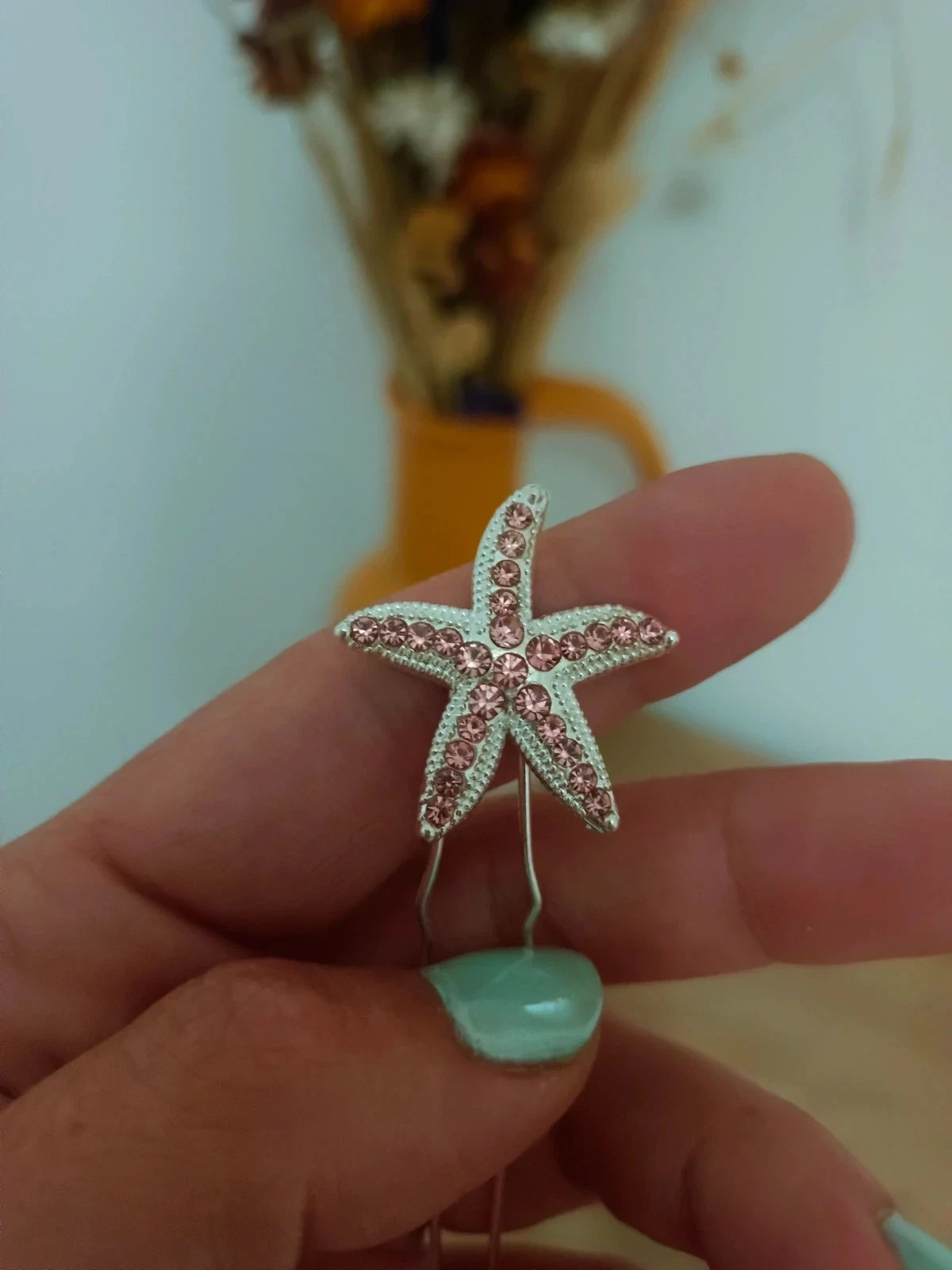 Horquillas de pelo con forma estrellas con perlas rosas – KSIUW