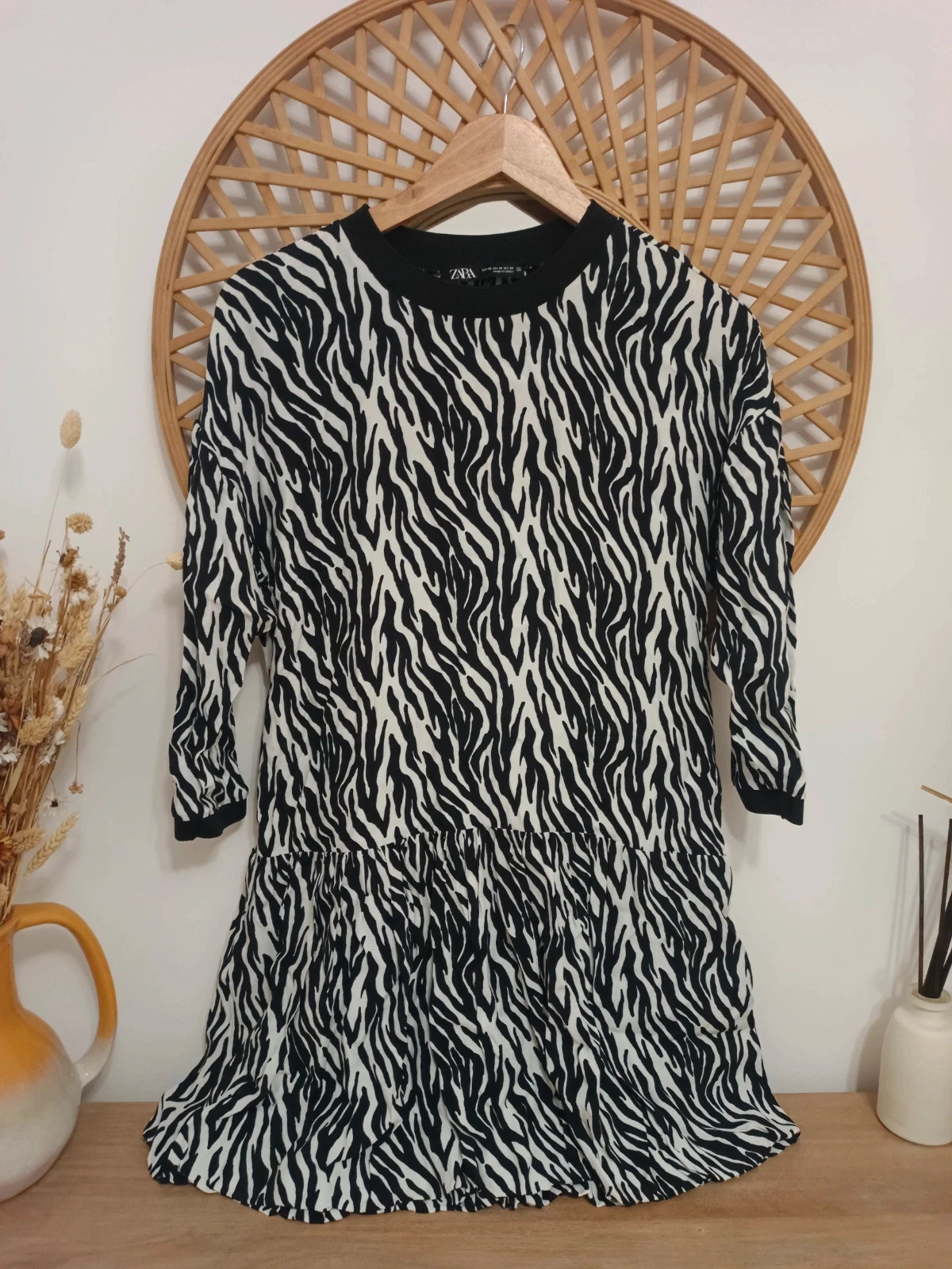 Vestido ZARA estampado cebra XS-S zebra print viscose dress – Zara – taille XS / 34 / 6 2