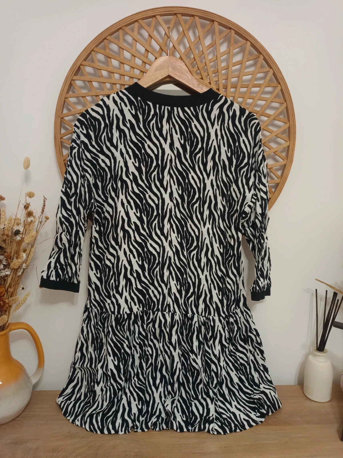 Vestido ZARA estampado cebra XS-S zebra print viscose dress – Zara – taille XS / 34 / 6 4